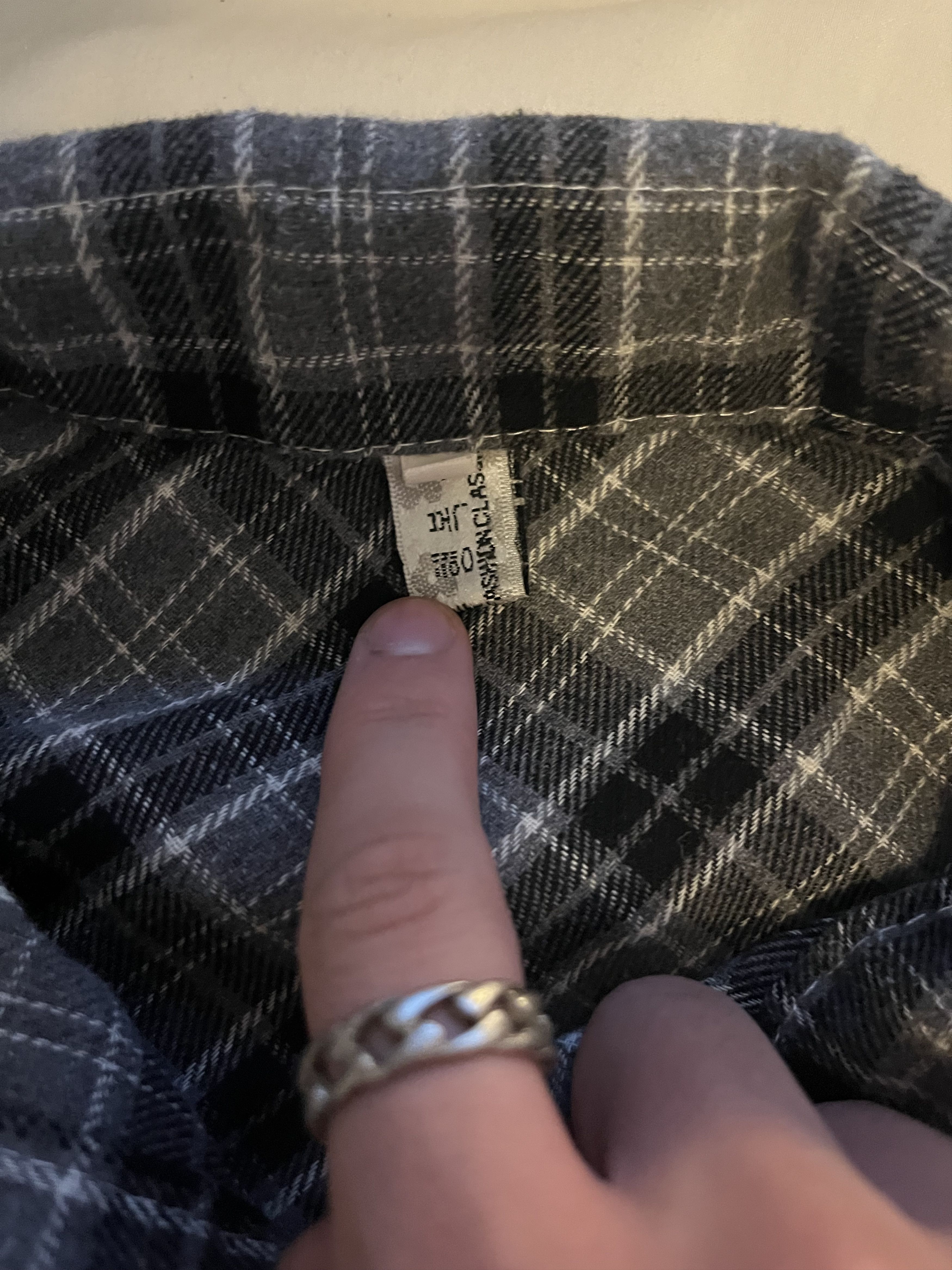 Other Happiness Brand Gray and Black Plaid Button Down Shirt Size M / US 6-8 / IT 42-44 - 2 Thumbnail