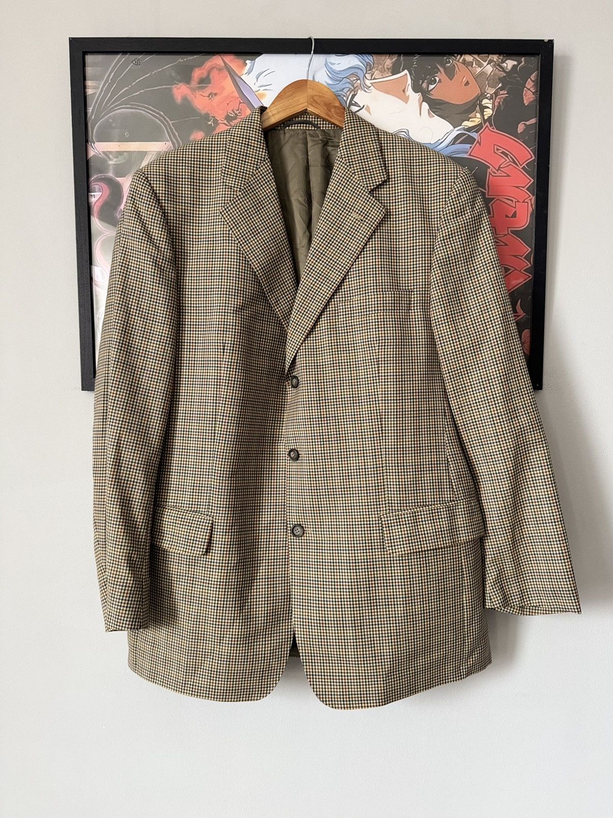 Burberry Burberrys vintage blazer retro suit basic Size 54R - 6 Thumbnail