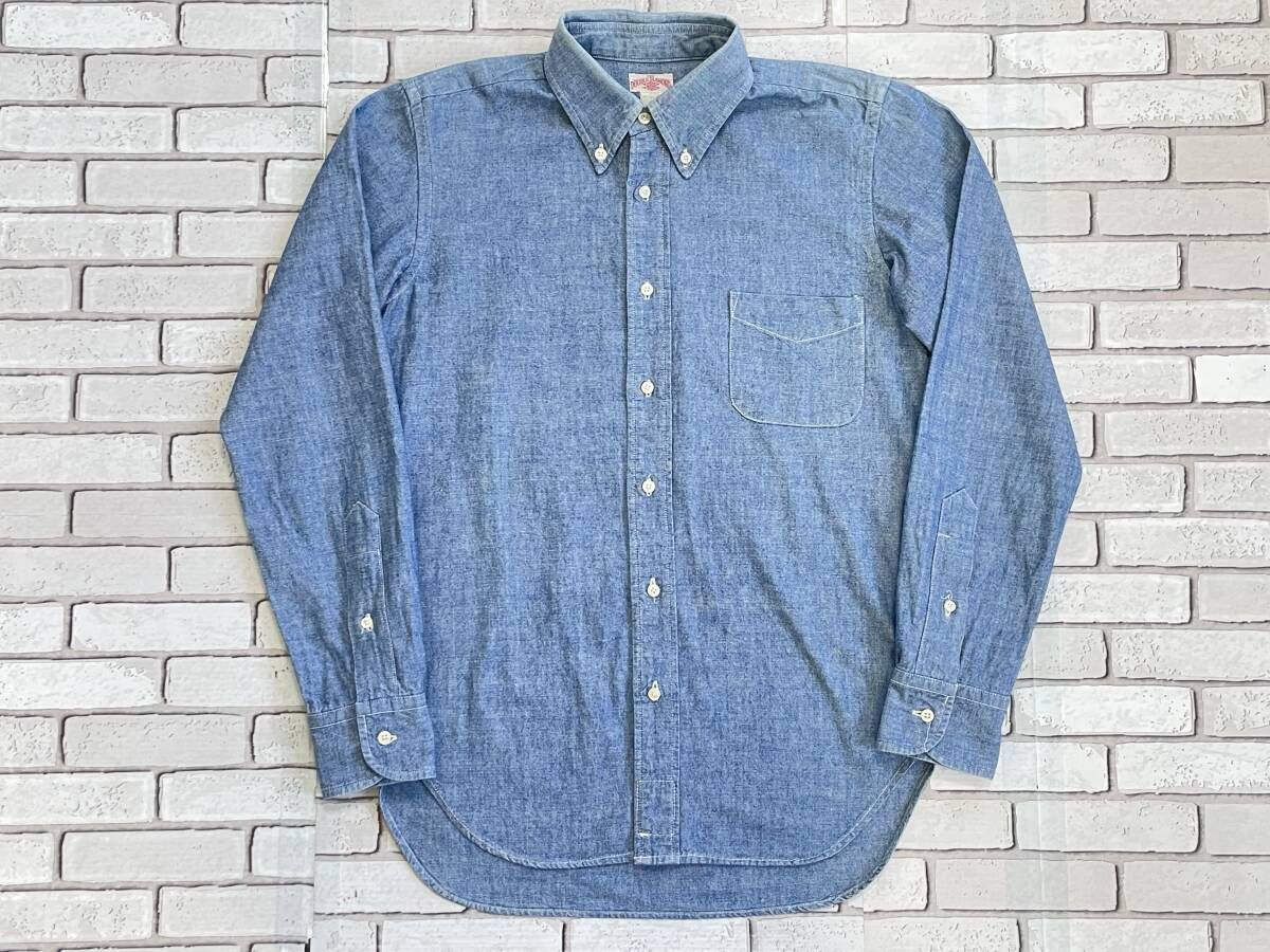 The Real McCoy's The Real McCoy’s 8 Hour Union Chambray Work Shirt Size 15 Size US M / EU 48-50 / 2 - 1 Thumbnail