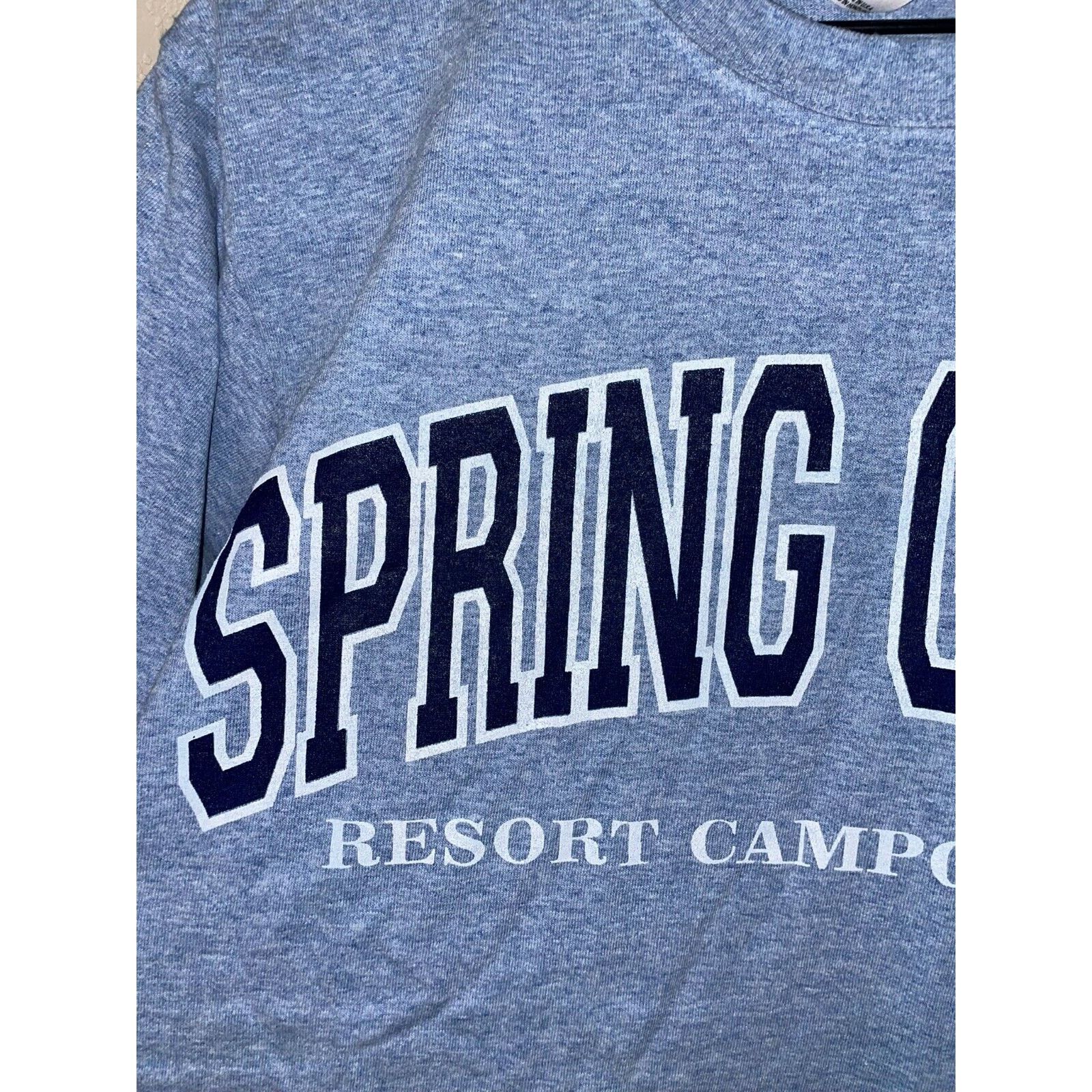 Anvil Vintage Spring Gulch Shirt Resort Campground Blue Tee 90s M Size US M / EU 48-50 / 2 - 2 Thumbnail