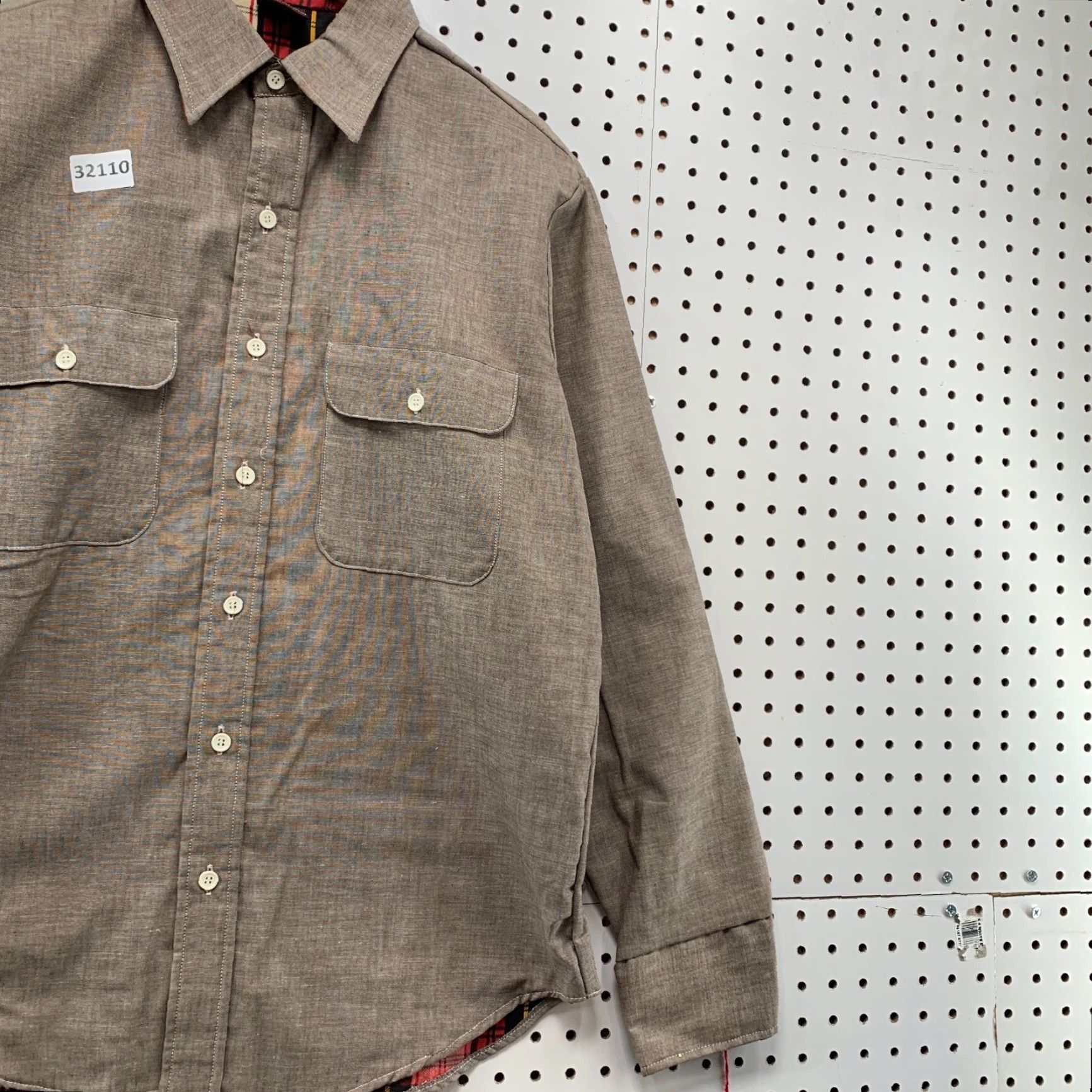 Vintage VINTAGE Kingsport Flannel Lined Button-Up Shirt Mens Medium Brown 70s 80s 90s Size US M / EU 48-50 / 2 - 4 Thumbnail