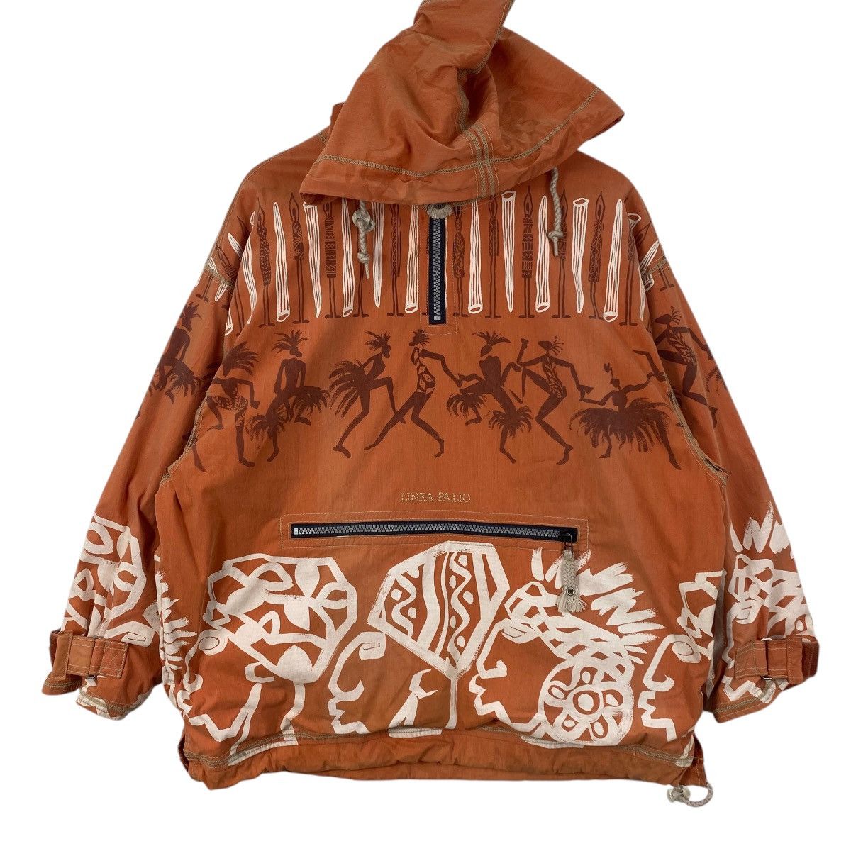 Vintage Vintage LINEA PALIO TRIBAL Print Anorak Jacket Hoodie Size US XL / EU 56 / 4 - 6 Thumbnail