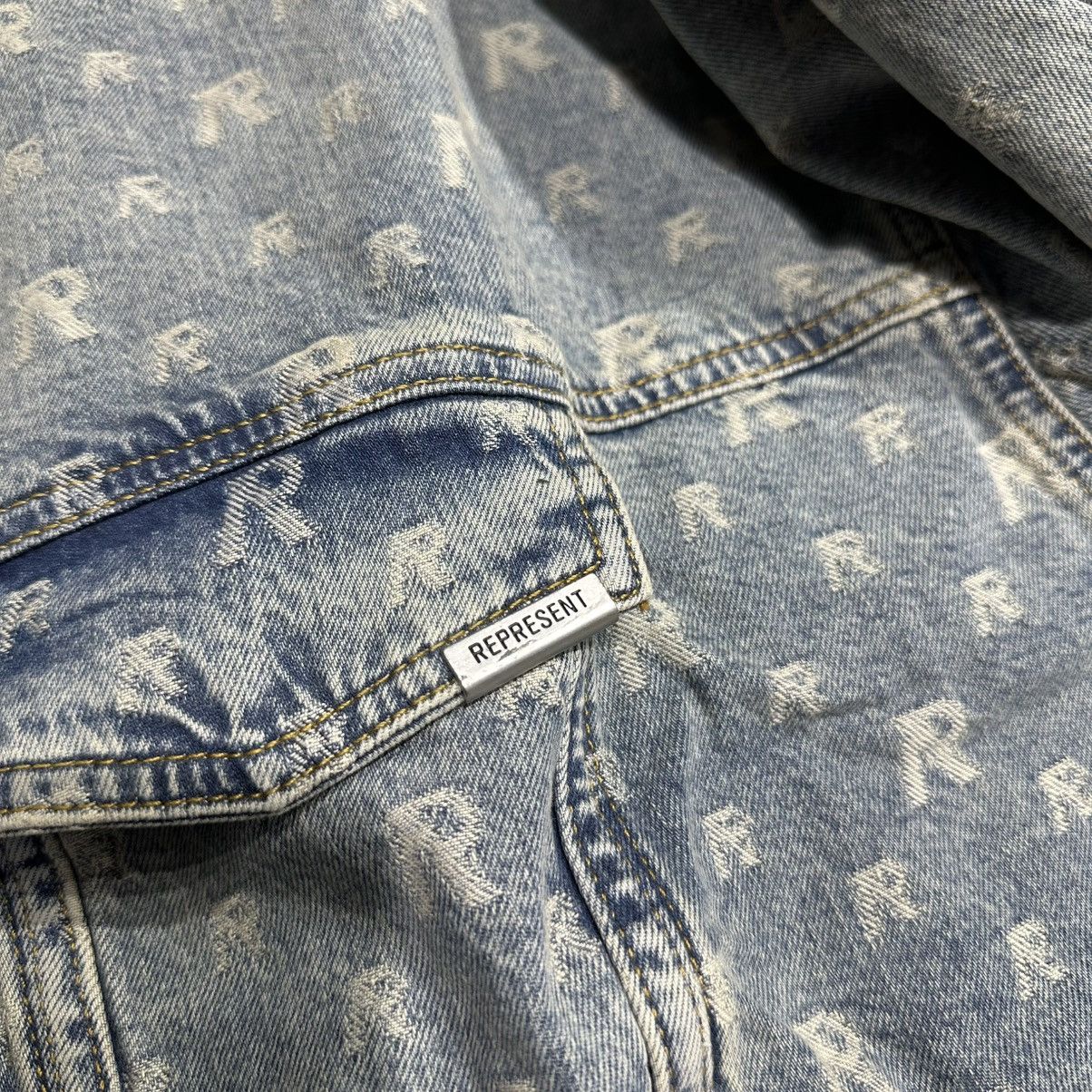 Represent Clo. Represent R4 Stone Wash Monogram Denim Jacket Size US L / EU 52-54 / 3 - 4 Thumbnail