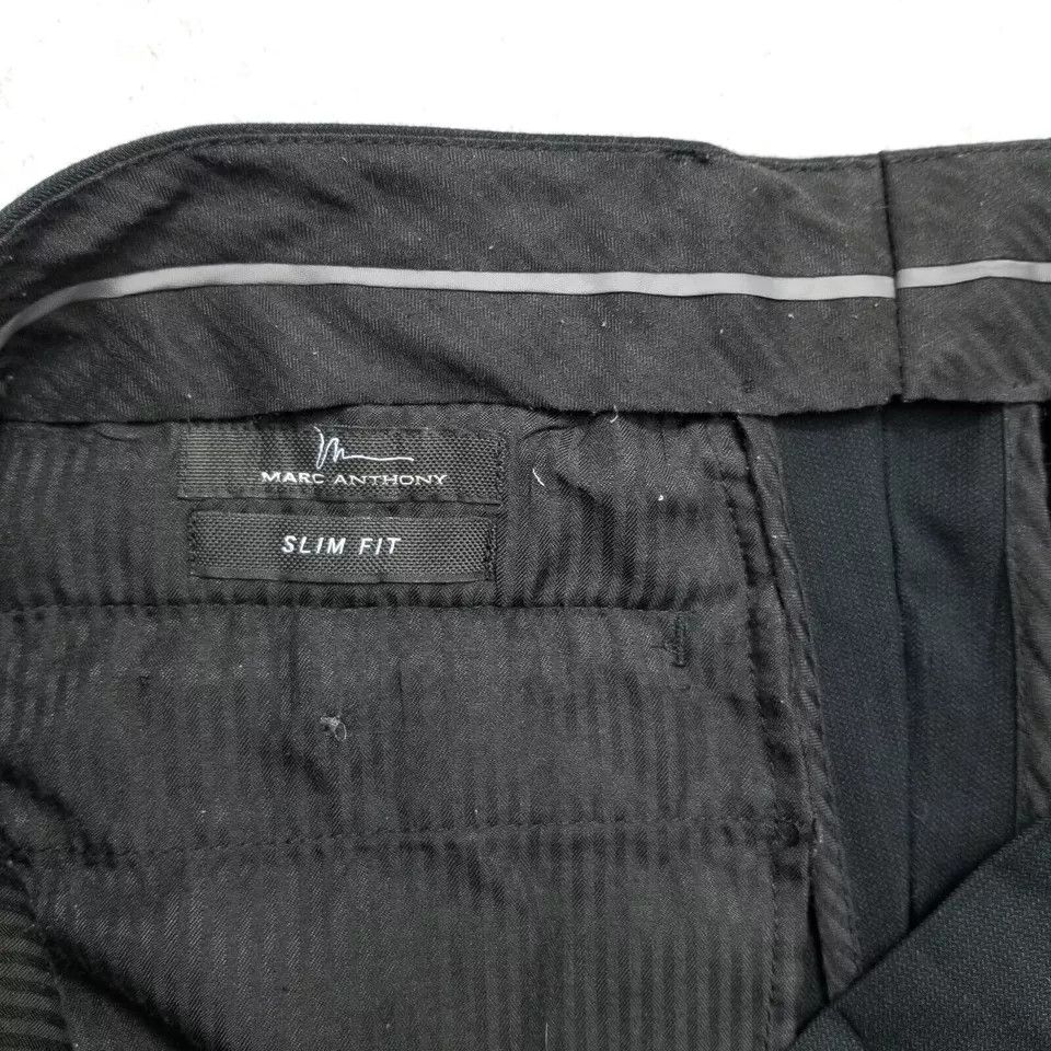Marc Anthony Marc Anthony Pants Womens 34X30 Black Slim Fit Pockets Size 34" / US 12 / IT 48 - 3 Thumbnail