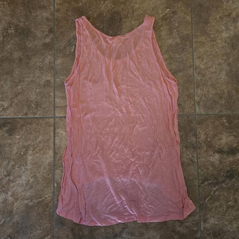 Designer Pink Pocket High Low ZO Tank Size L / US 10 / IT 46 - 2 Thumbnail