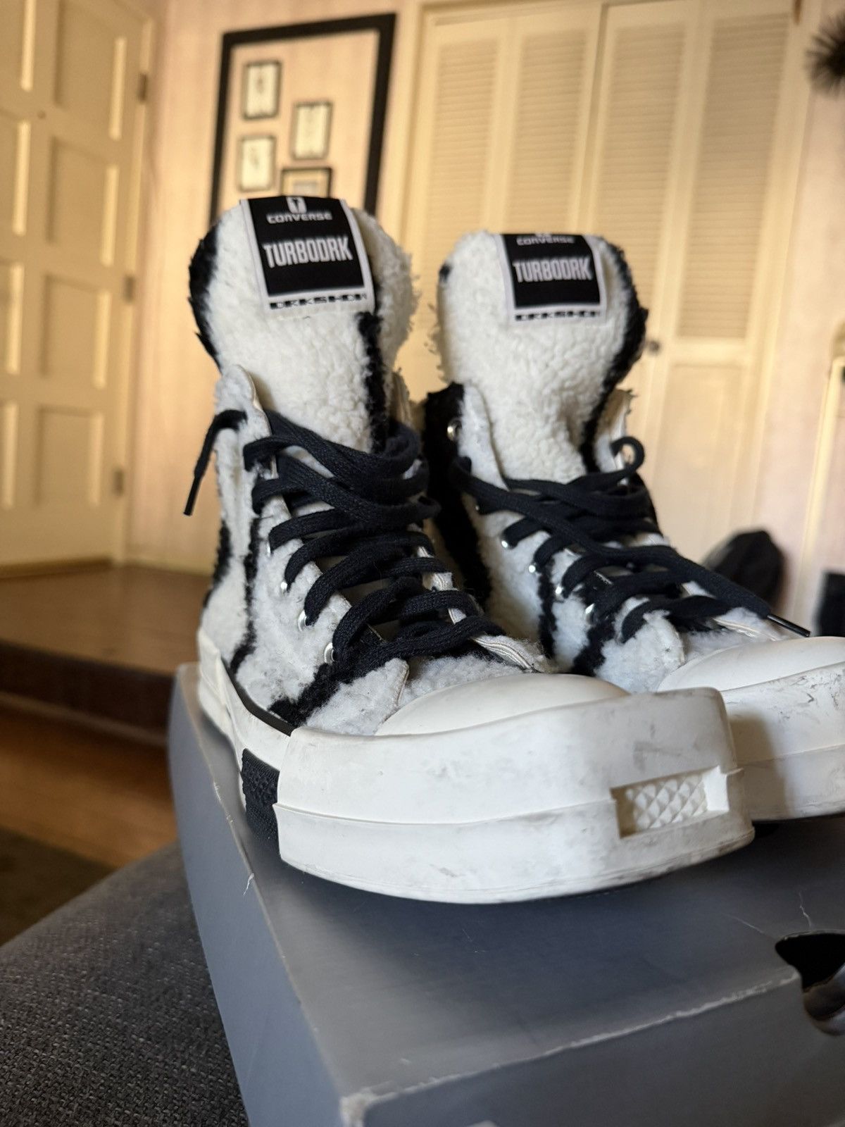 Converse × Rick Owens Drkshdw Rick owns x Converse Turbodrk sneakers Size US 8.5 / EU 41-42 - 2 Thumbnail