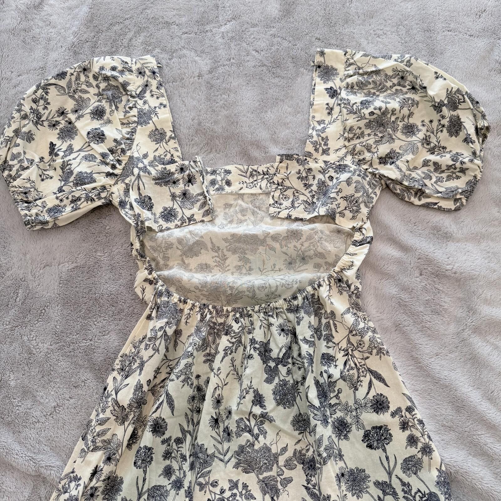 Other Floral Open Back Dress Size M / US 6-8 / IT 42-44 - 4 Thumbnail
