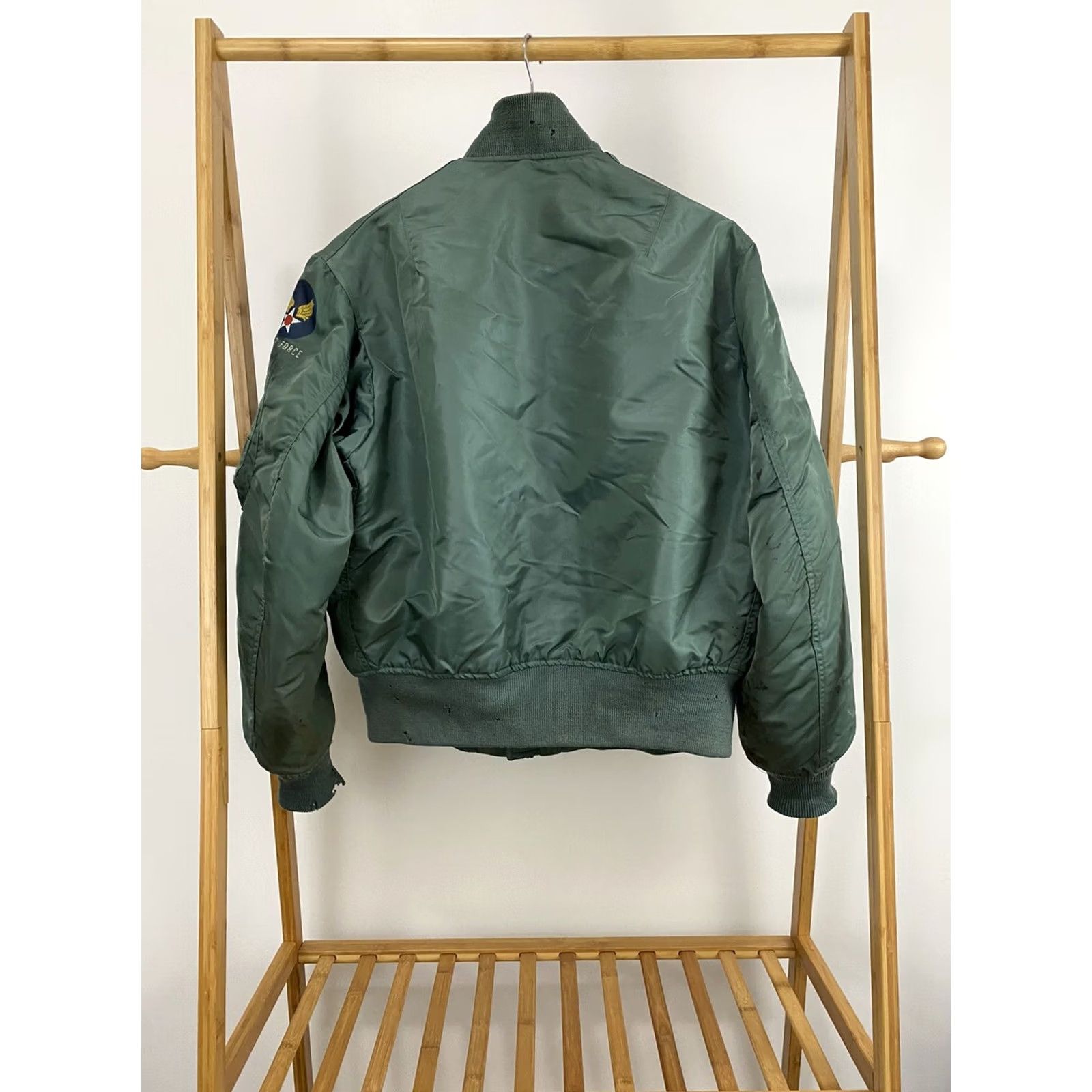 Vintage VINTAGE MA-1 USAF Stencil Military Flight Bomber Jacket Weintraub M Green Mens Size US M / EU 48-50 / 2 - 2 Thumbnail