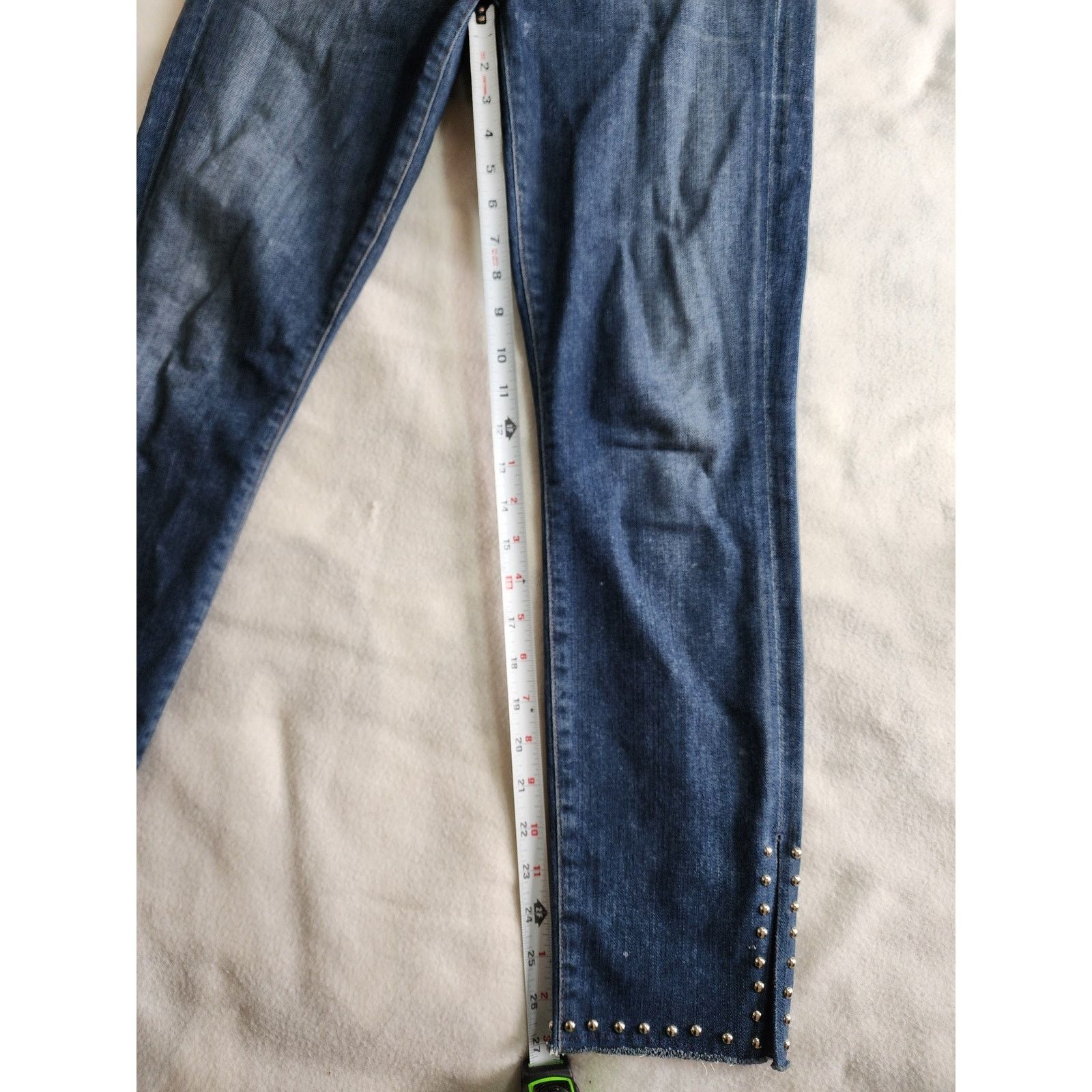 Citizens Of Humanity Citizens of Humanity Rocket HR Skinny Jeans Studded 29 Moto Size 29" - 3 Thumbnail