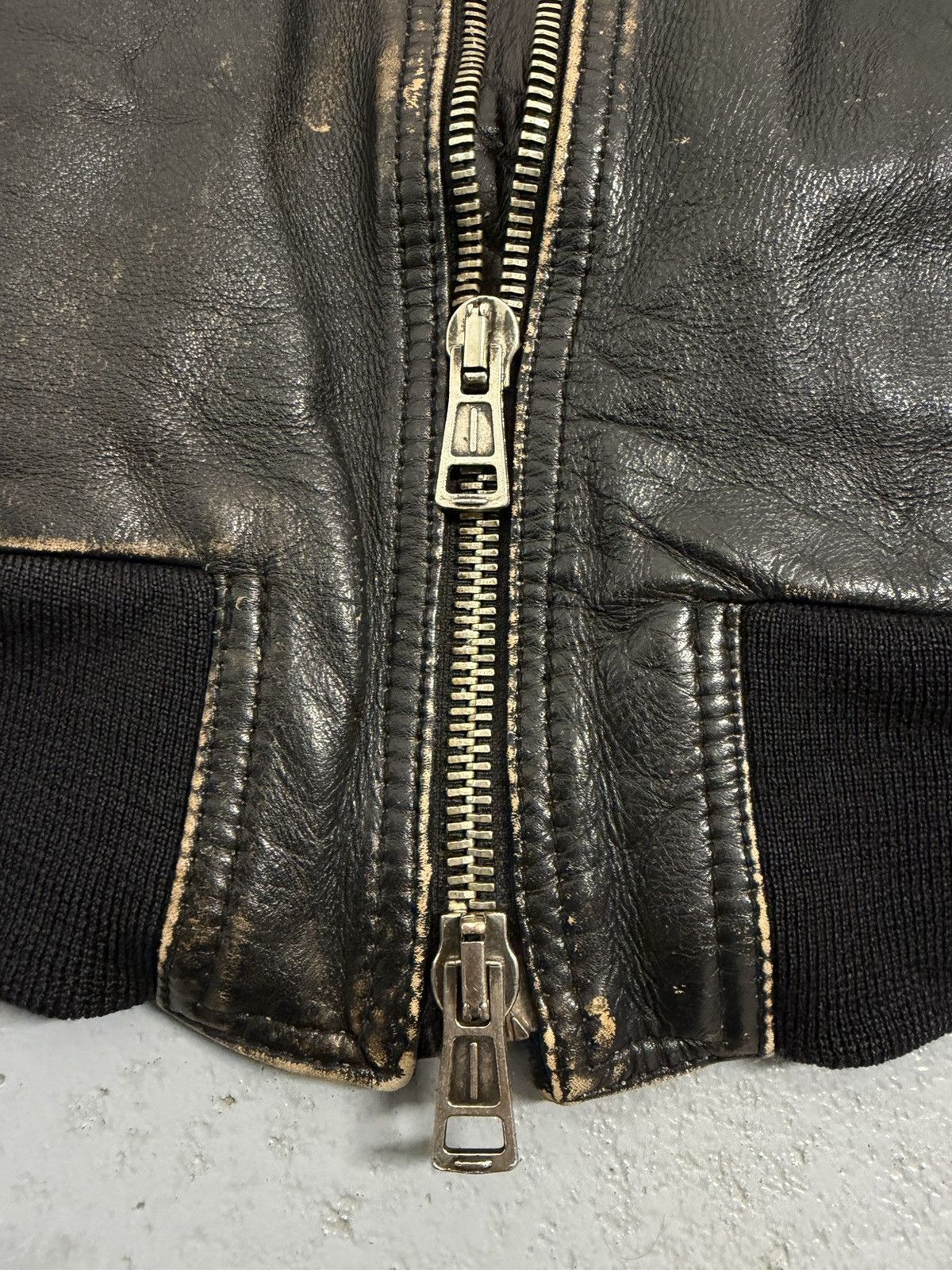 Genuine Leather Brogden Track Leather Ashed Chocolate Narrow Fitted Jacket Size L / US 10 / IT 46 - 8 Thumbnail