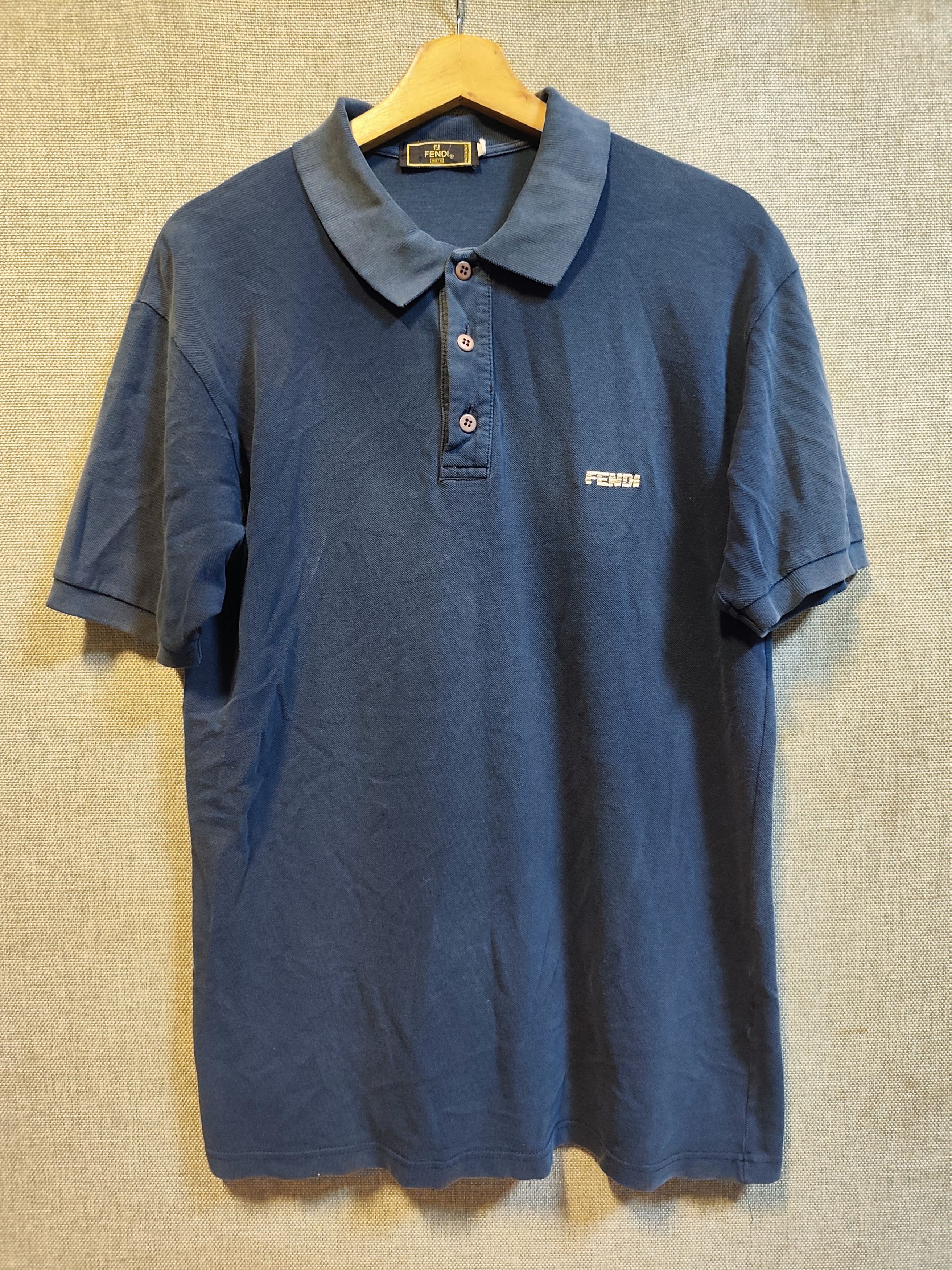 Fendi Fendi Polo Shirt Sunfaded Size US M / EU 48-50 / 2 - 1 Thumbnail