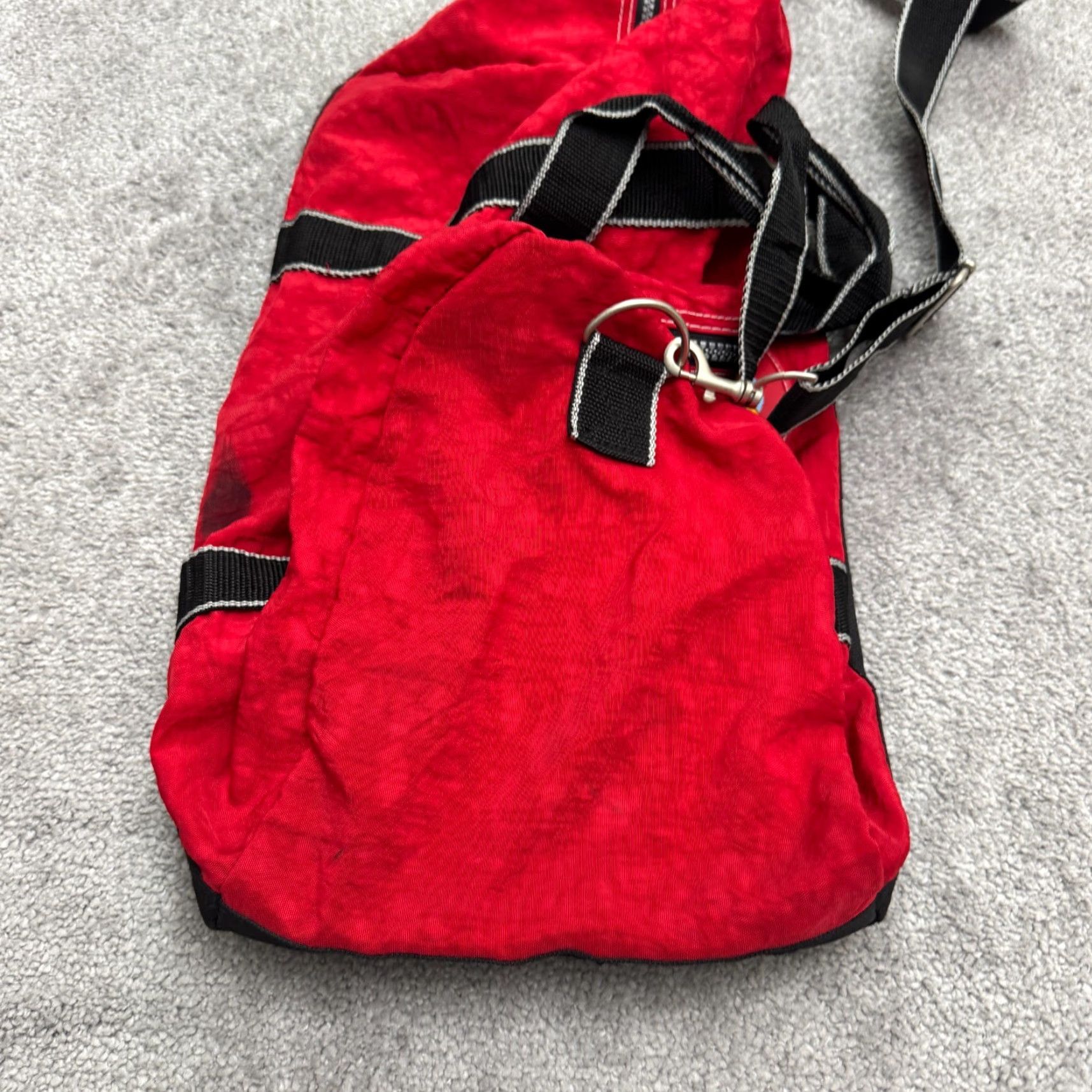 Disney VINTAGE Disney Mickey Mouse Duffle Bag Large Red Black Retro Y2K Travel Gym Unisex Adults Size ONE SIZE - 5 Thumbnail