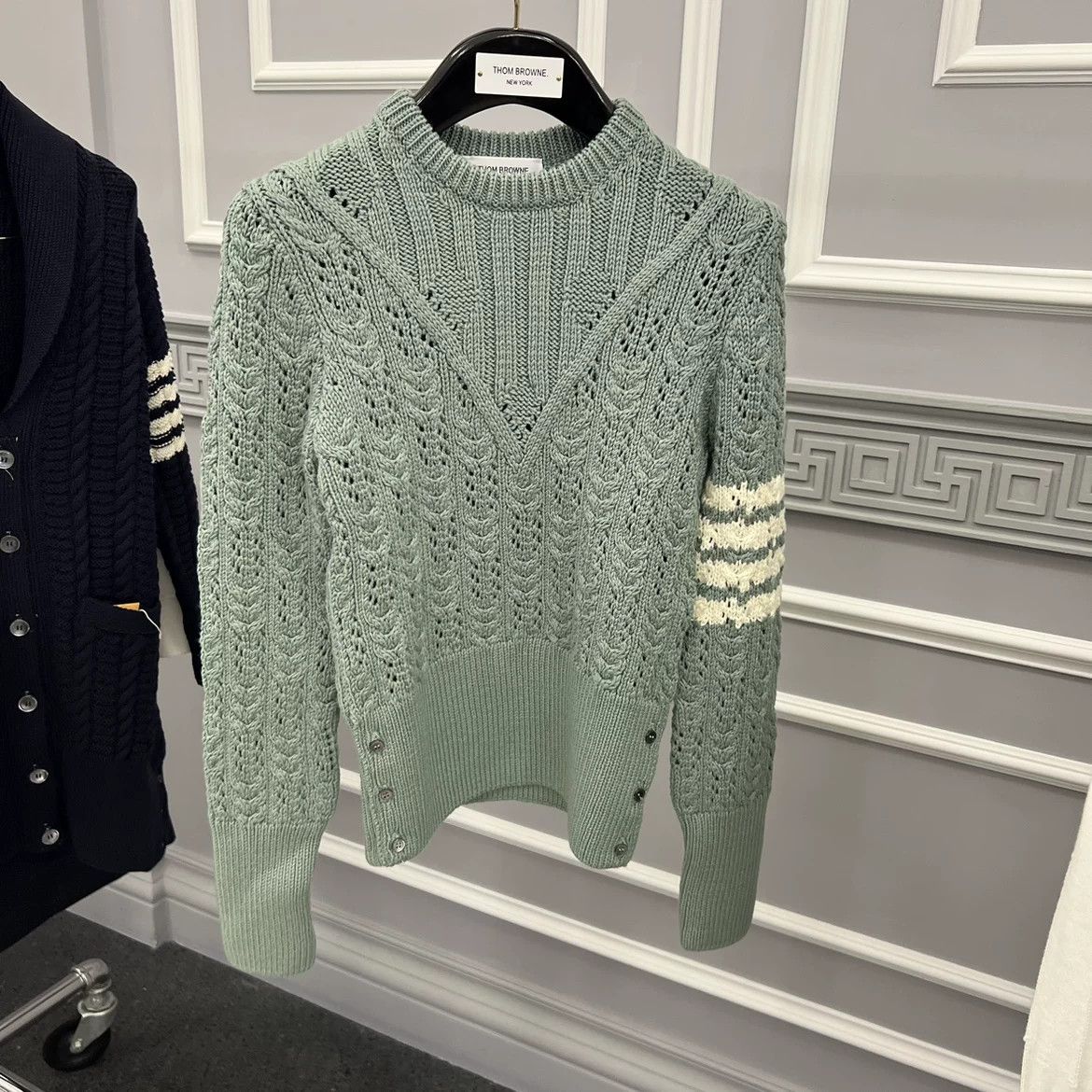 Thom Browne thom browne knitted wool sweater for women Size US M / EU 48-50 / 2 - 1 Thumbnail