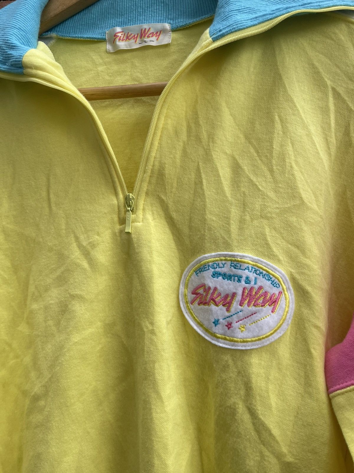 Other Vintage Silky Way Half zipper sweater Size L / US 10 / IT 46 - 2 Thumbnail