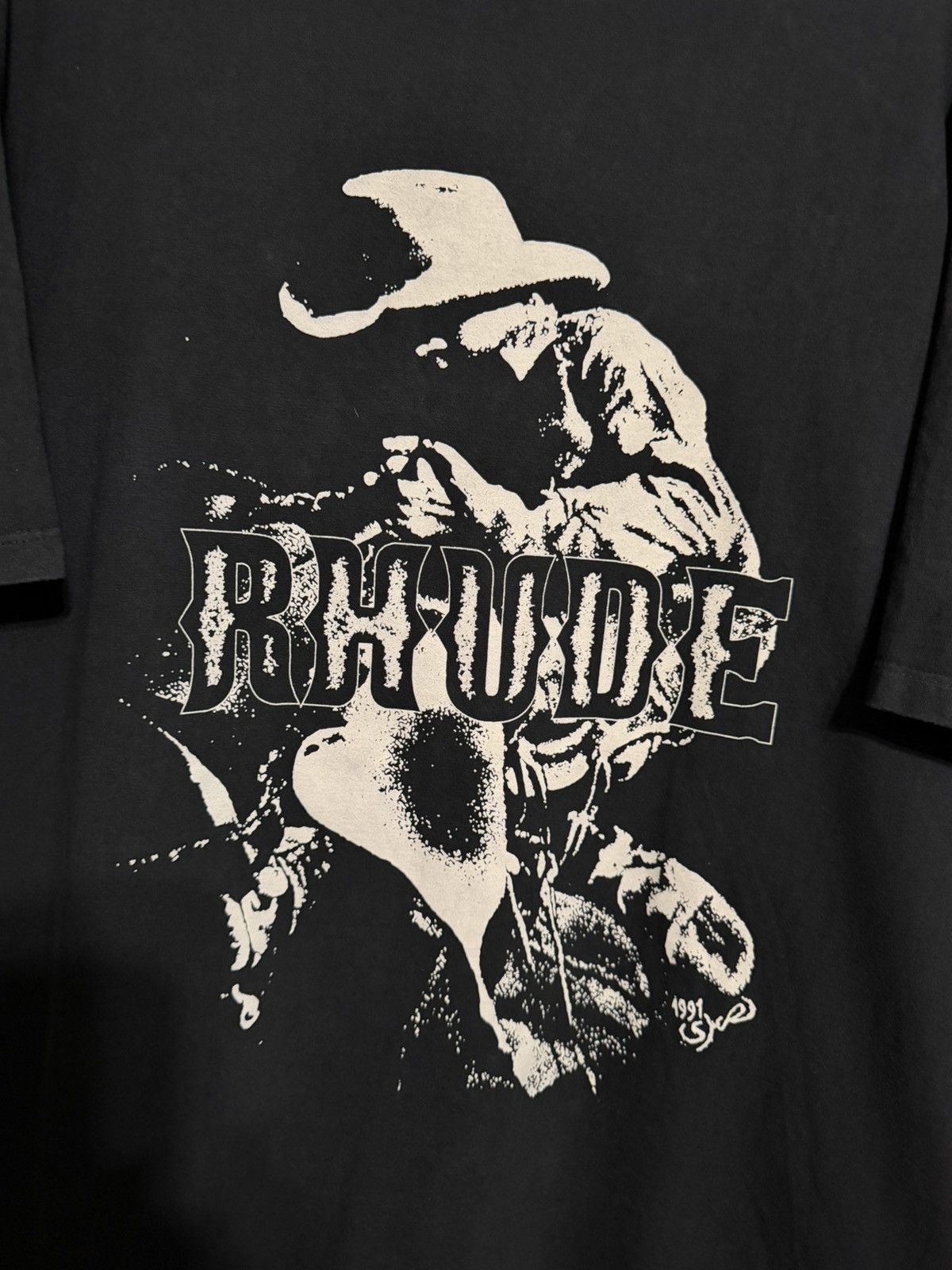 Rhude Saddle Tshirt in Vintage Black Size US XXL / EU 58 / 5 - 2 Thumbnail
