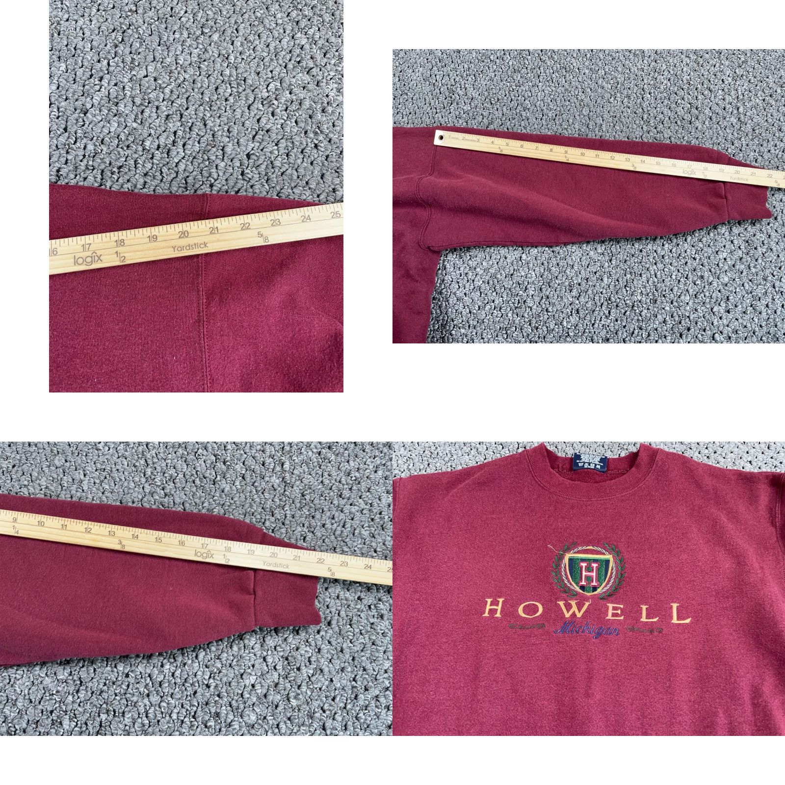 Jansport VTG Jansport Howell Michigan Sweatshirt Adult Large Dark Red Embroidered 50/50 Size US L / EU 52-54 / 3 - 8 Thumbnail