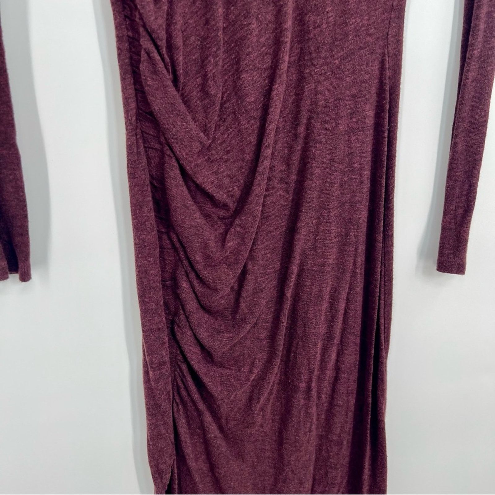 Allsaints ALL SAINTS Tina Knit Midi Dress Bodycon Assymetrical Sheath Size S / US 4 / IT 40 - 5 Thumbnail