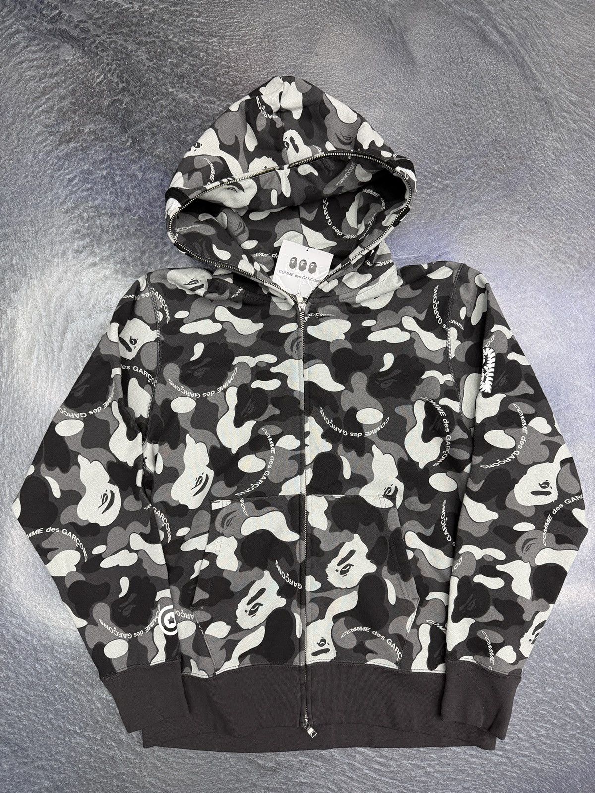Bape x CDG Shark Full Zip Osaka Hoodie