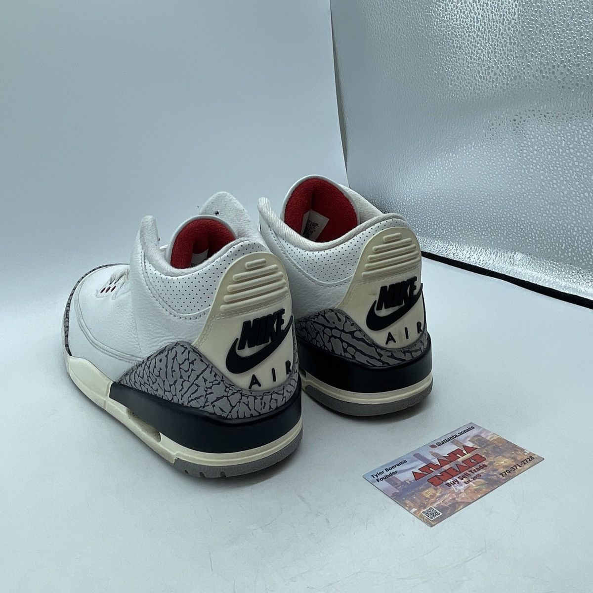 Jordan Brand Air Jordan 3 white cement reimagined Size US 8 / EU 41 - 4 Thumbnail