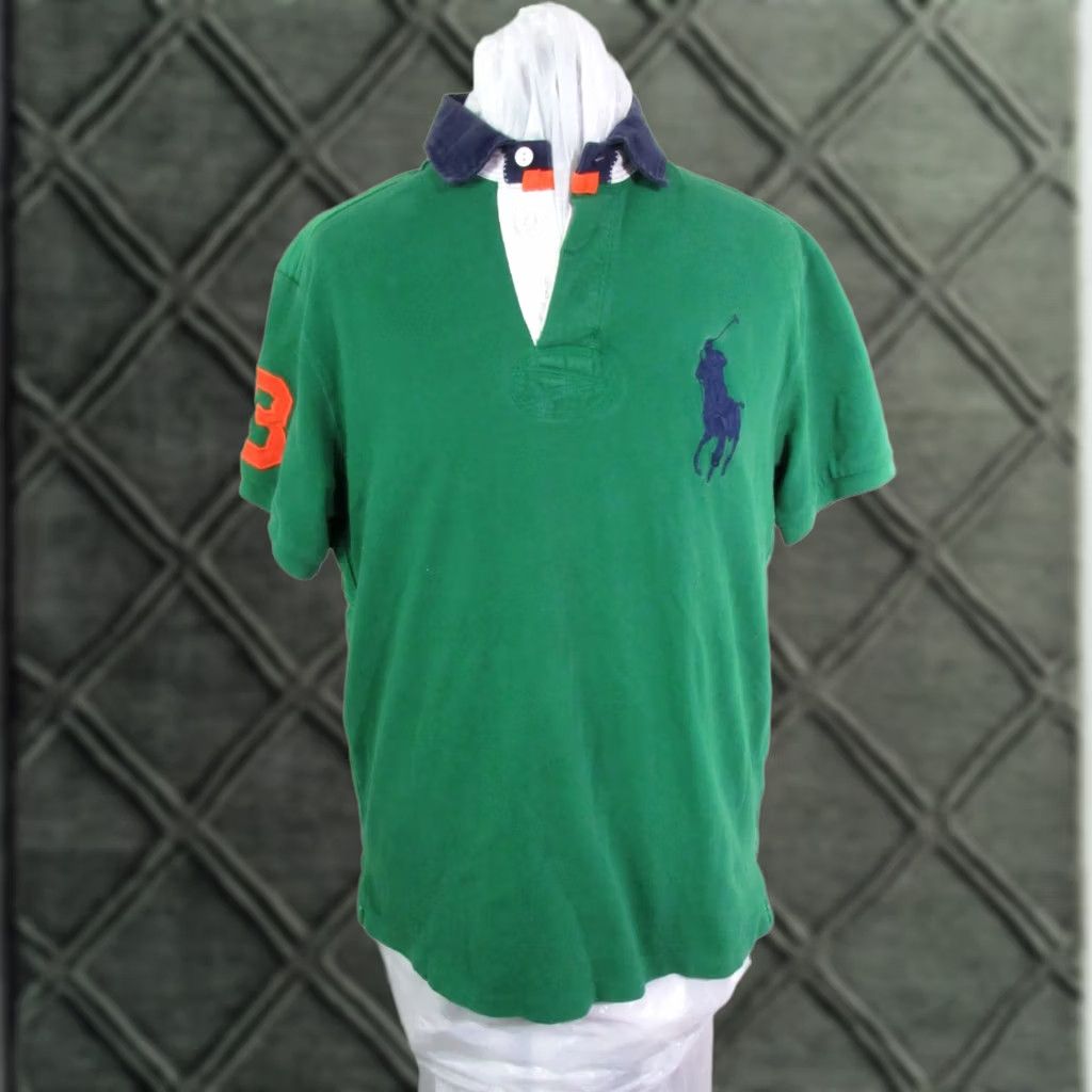 Ralph Lauren Polo Ralph Lauren Rugby Shirt Men L Green Short Sleeve Size US L / EU 52-54 / 3 - 1 Thumbnail