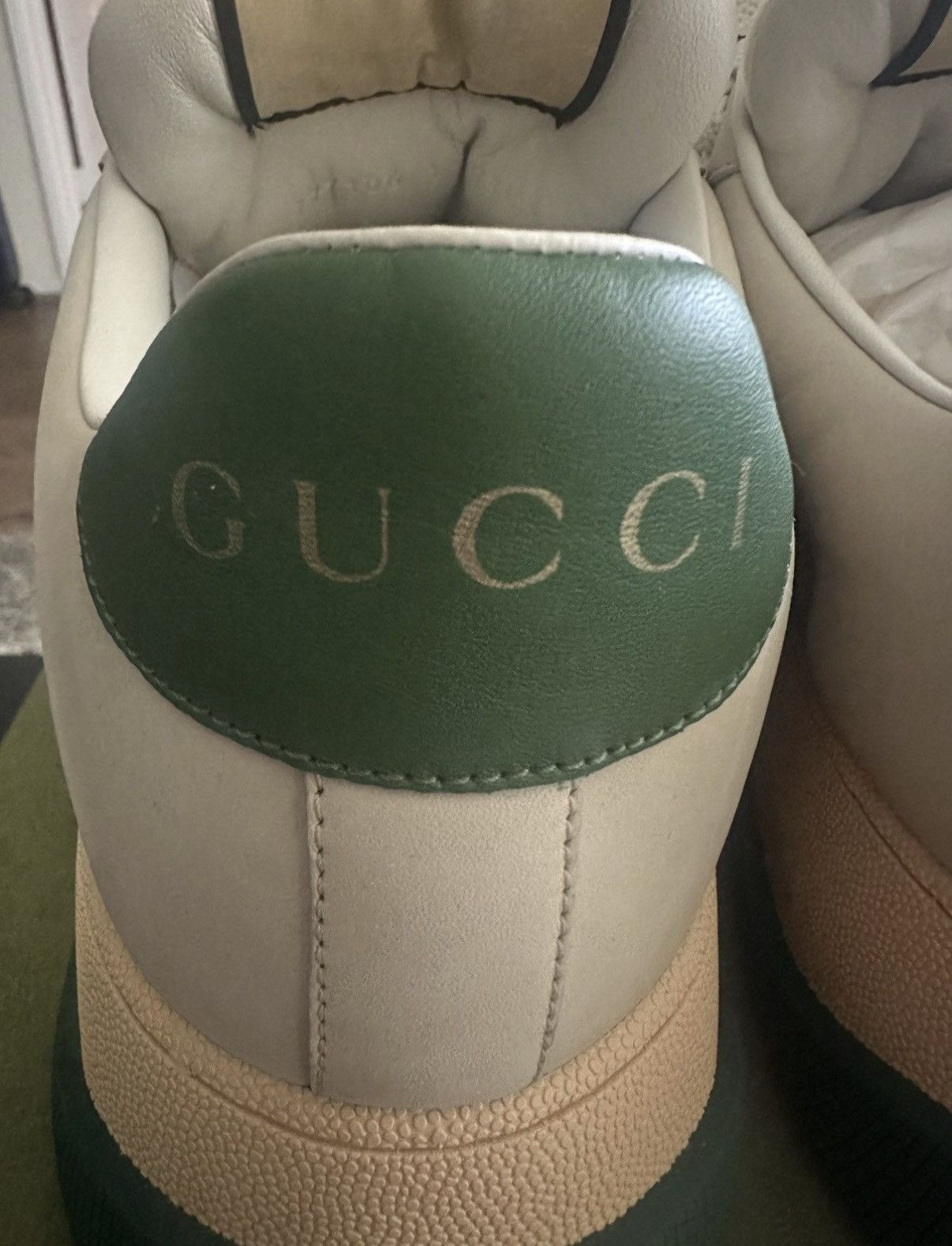 Gucci Gucci Mens Leather Screener Sneakers Size US 11.5 / EU 44-45 - 9 Thumbnail