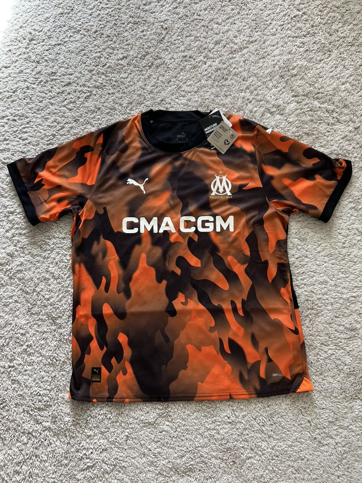Puma Olympique De Marseille Authentic 3rd Jersey Puma Soccer Size US XL / EU 56 / 4 - 2 Thumbnail