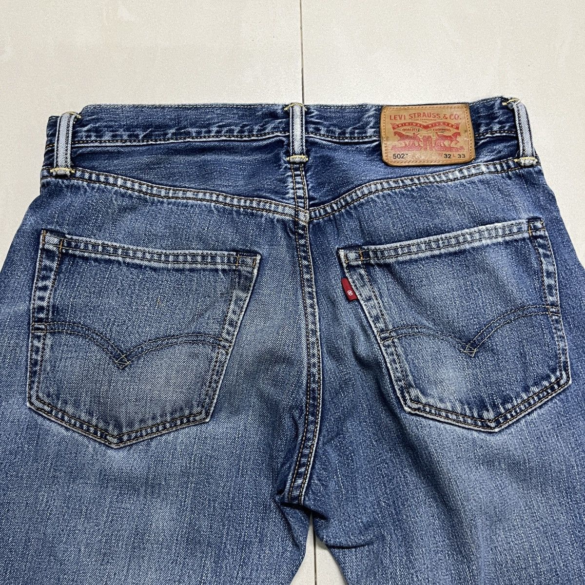 Jean × Levi's × Levi's Vintage Clothing Vintage Levis 502 Distressed Jeans Size US 31 - 16 Thumbnail