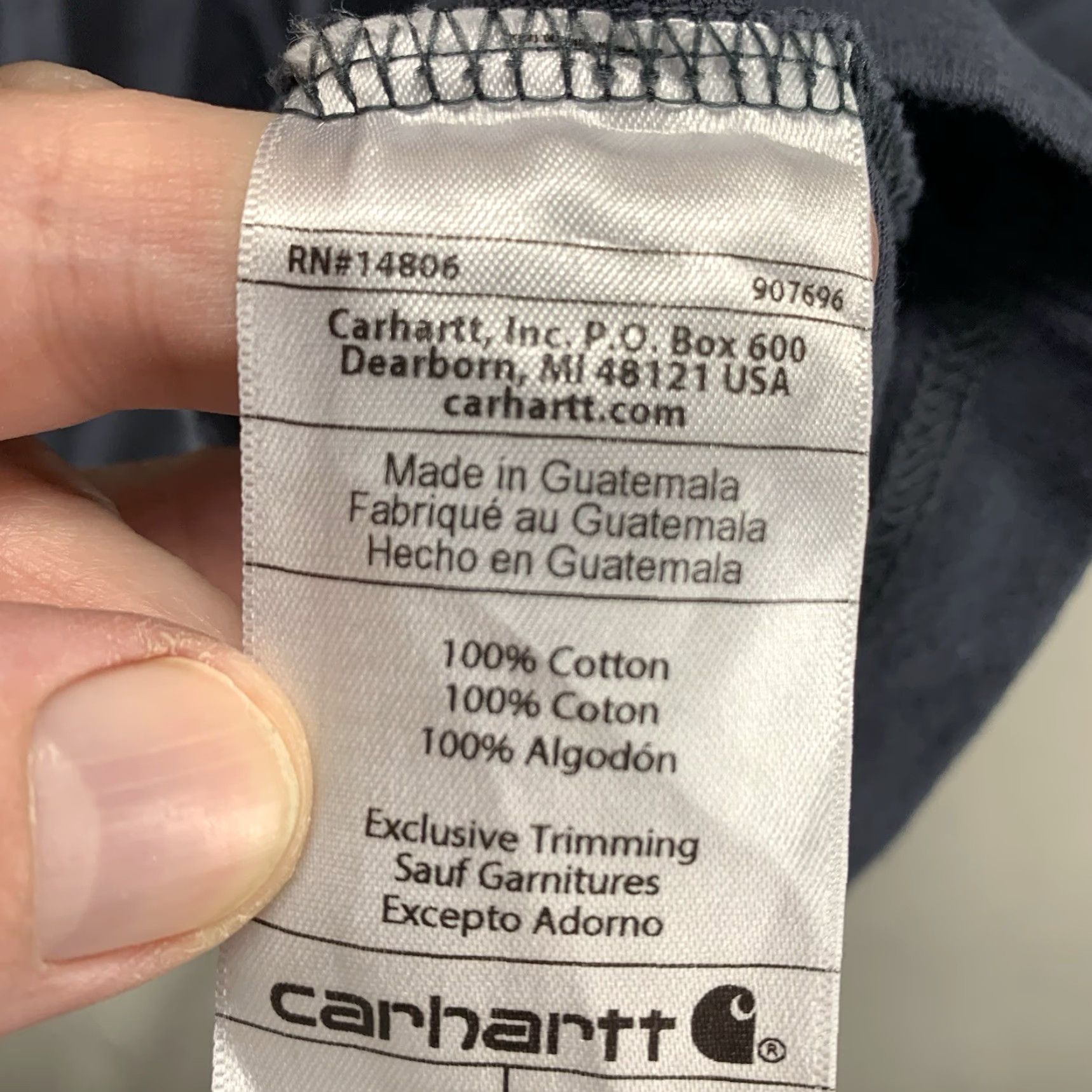 Carhartt Carhartt T-Shirt Mens Blue Stone XL Short Sleeve Crew Neck All Cotton Regular Fit Logo Pockets Solid 100% Cotton Outdoor Grunge Classic 2020s Mens Size US XL / EU 56 / 4 - 6 Thumbnail