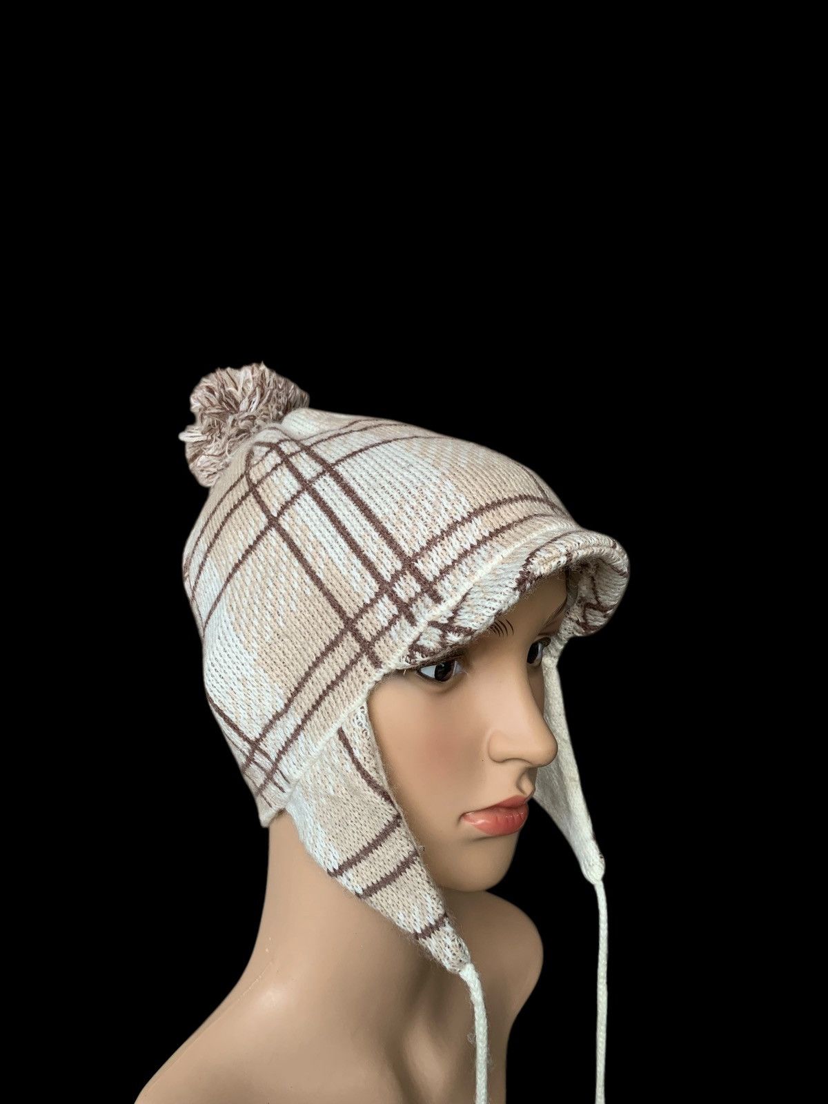 Japanese Brand × Kapital × Vintage Crochet Knitt Half Cap Ear Flap Japanese Brand Size ONE SIZE - 9 Thumbnail