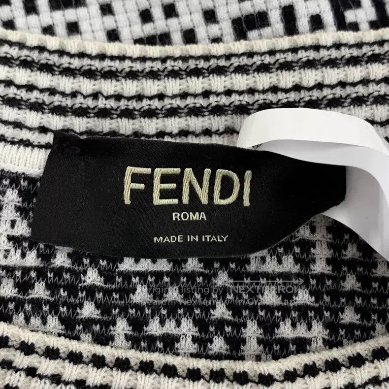 Fendi Fendi Color-blocked classic double F logo print round neck Size US M / EU 48-50 / 2 - 5 Thumbnail
