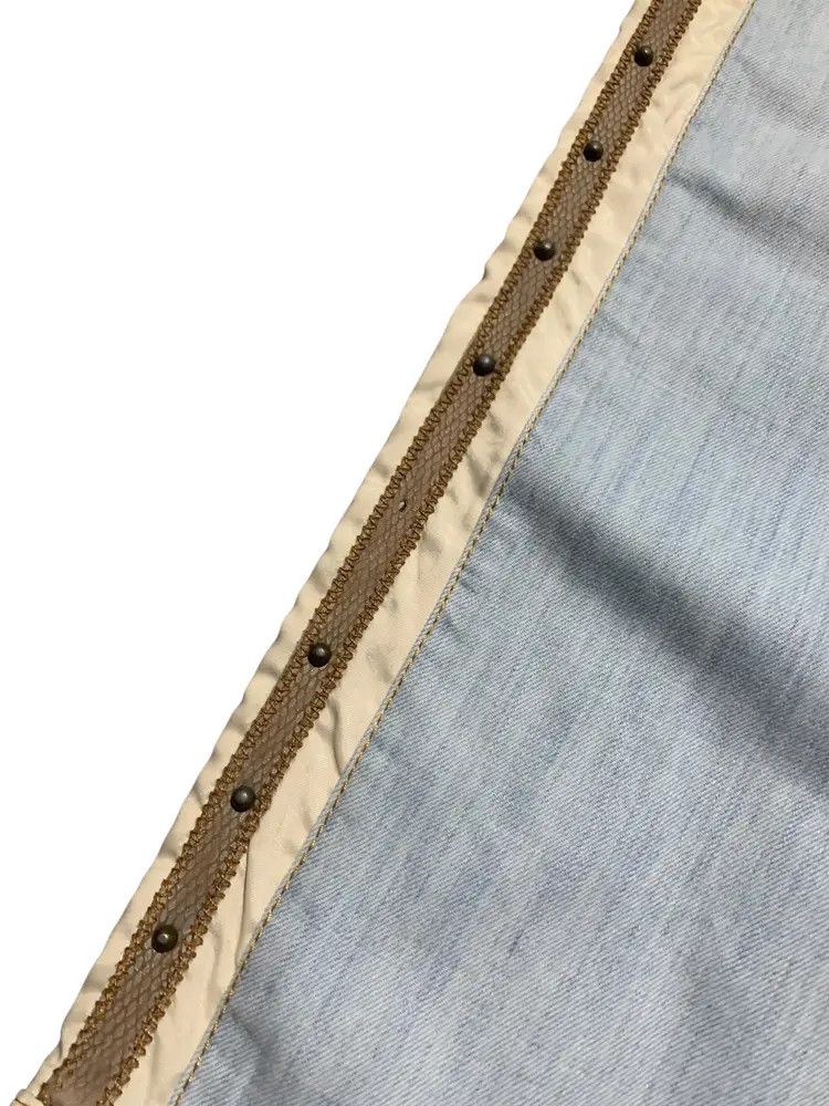 Just Cavalli Vintage Cavalli studded punk leather taped snake skin denim Size US 31 - 9 Thumbnail