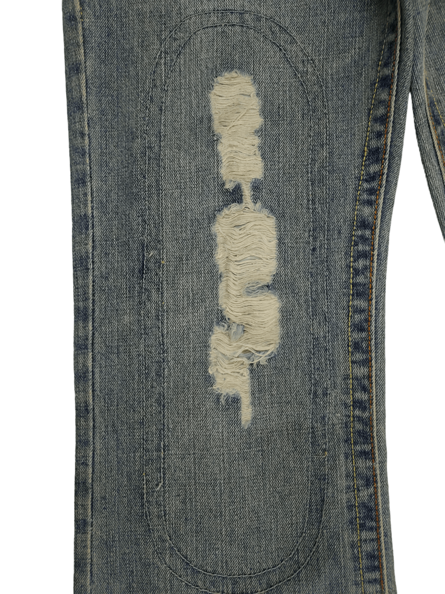 If Six Was Nine Flare Jeans Doll Distress Faded Boot Cut Y2k Mudmax Size US 30 / EU 46 - 7 Thumbnail