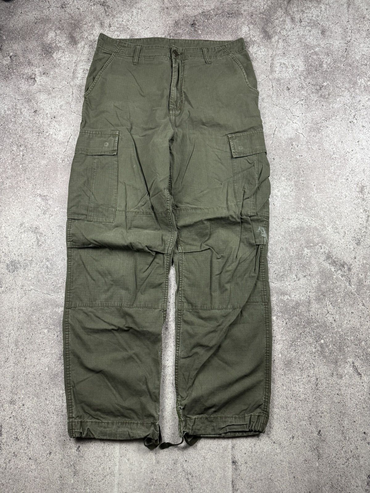 Carhartt Vintage Carhartt Cargo Distressed Pants Faded Khaki Y2K Size US 31 - 5 Thumbnail