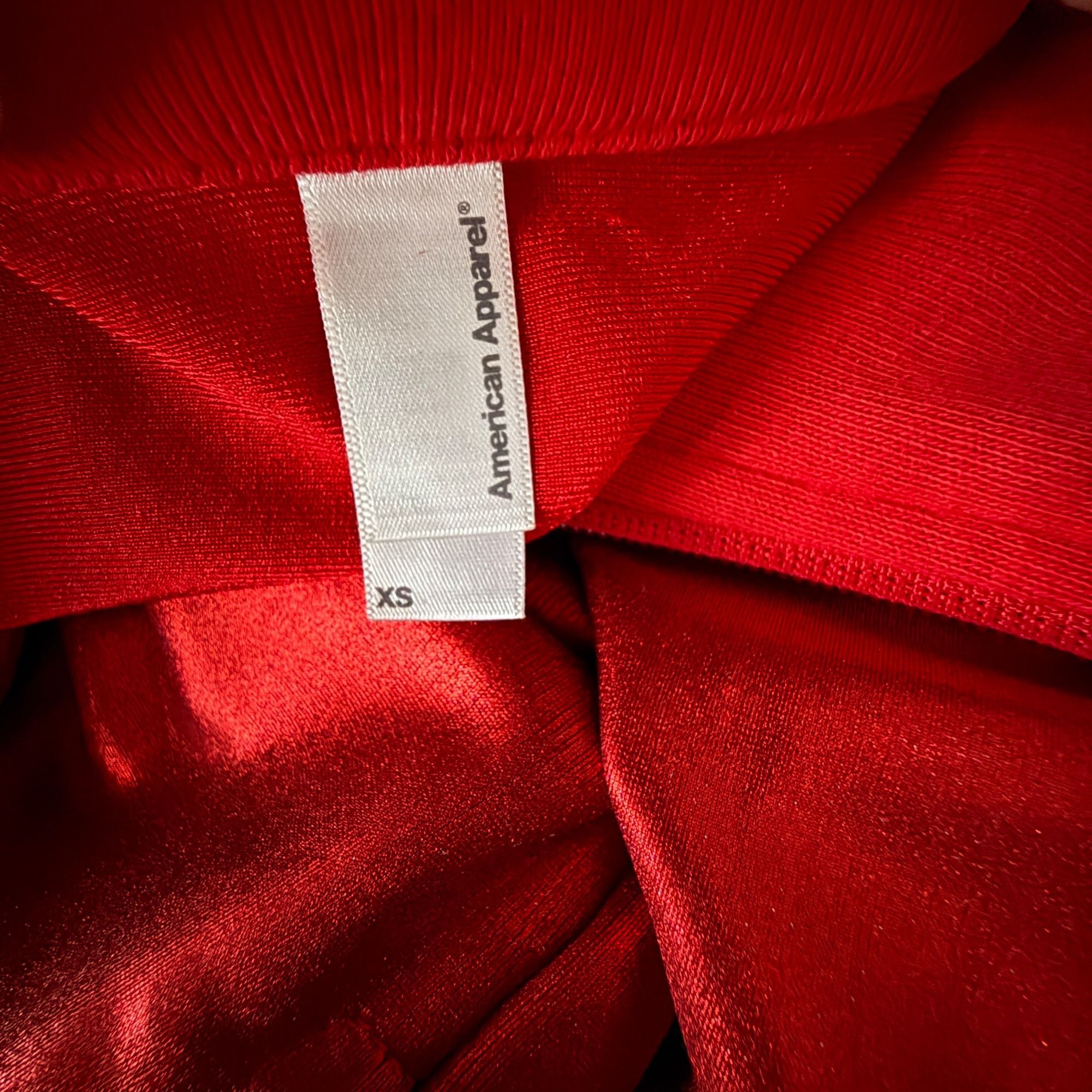 American Apparel American Apparel Vintage XS Red Shiny Zip-Up Jacket Womens N Size XS / US 0-2 / IT 36-38 - 5 Thumbnail