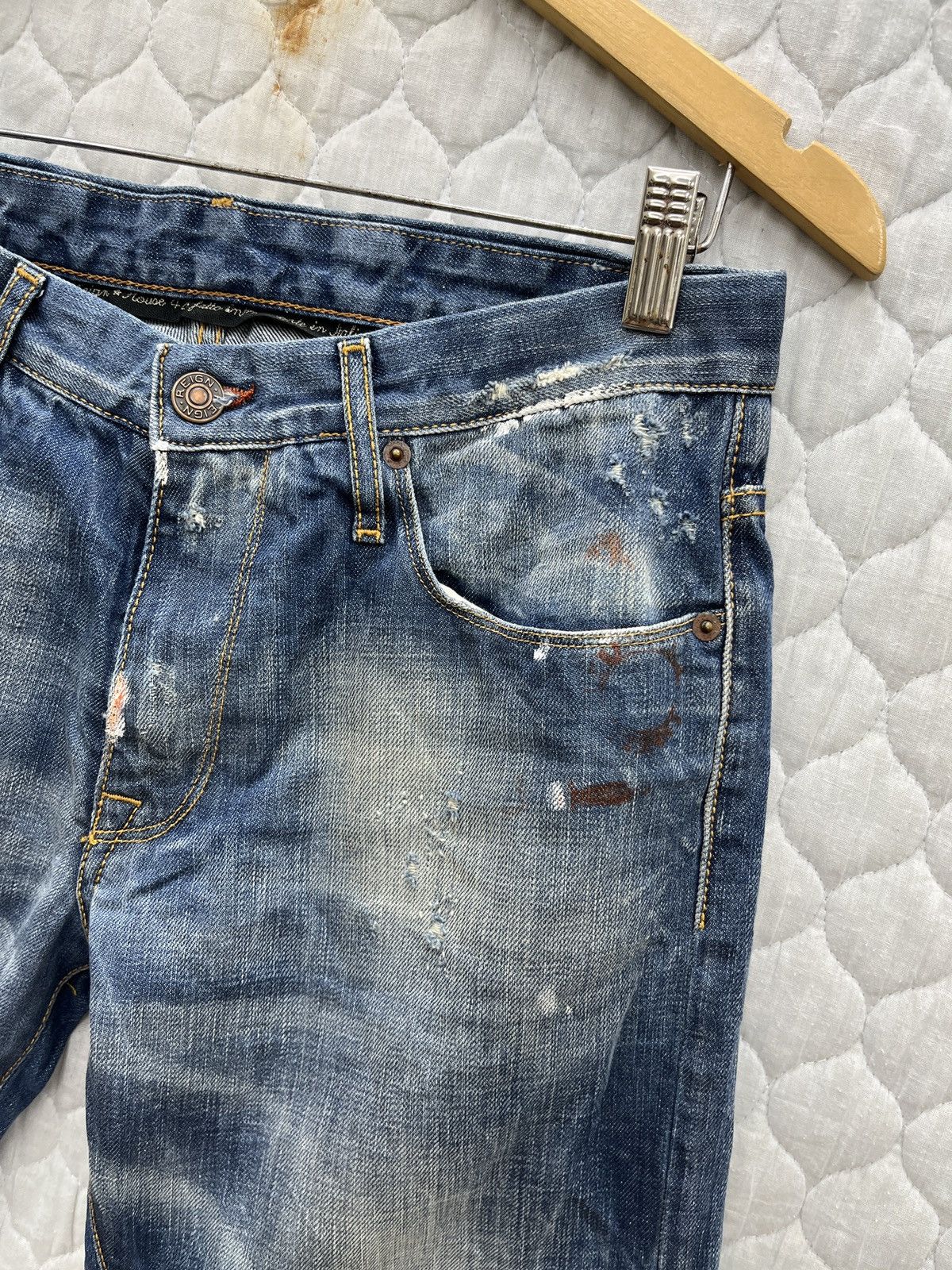 Other 🔥🔥🔥STEALS REIGN ITALIA DISTRESSED DENIM Size US 31 - 5 Thumbnail