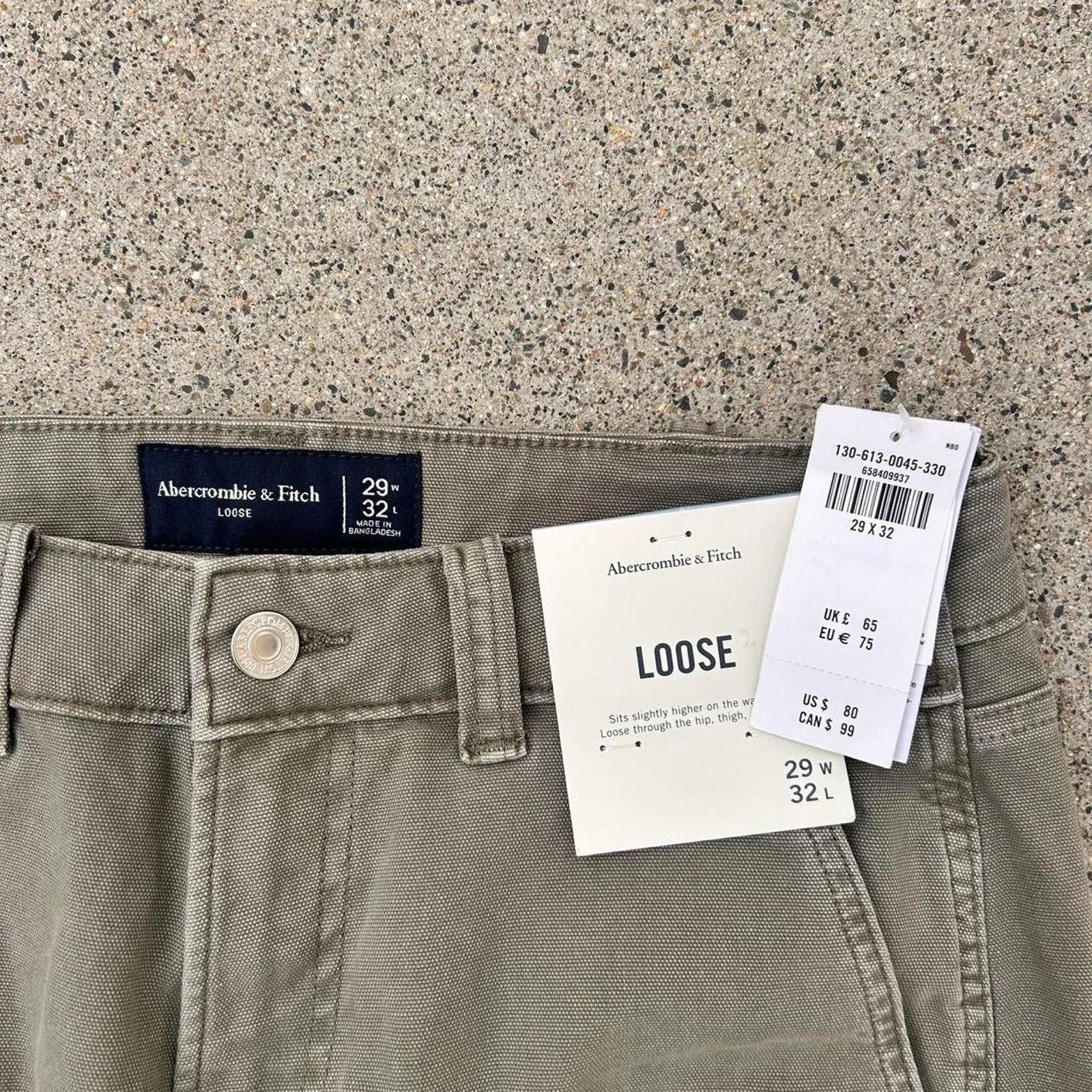 Abercrombie & Fitch Abercrombie and fitch loose pants brand new with tags Size US 29 - 4 Thumbnail