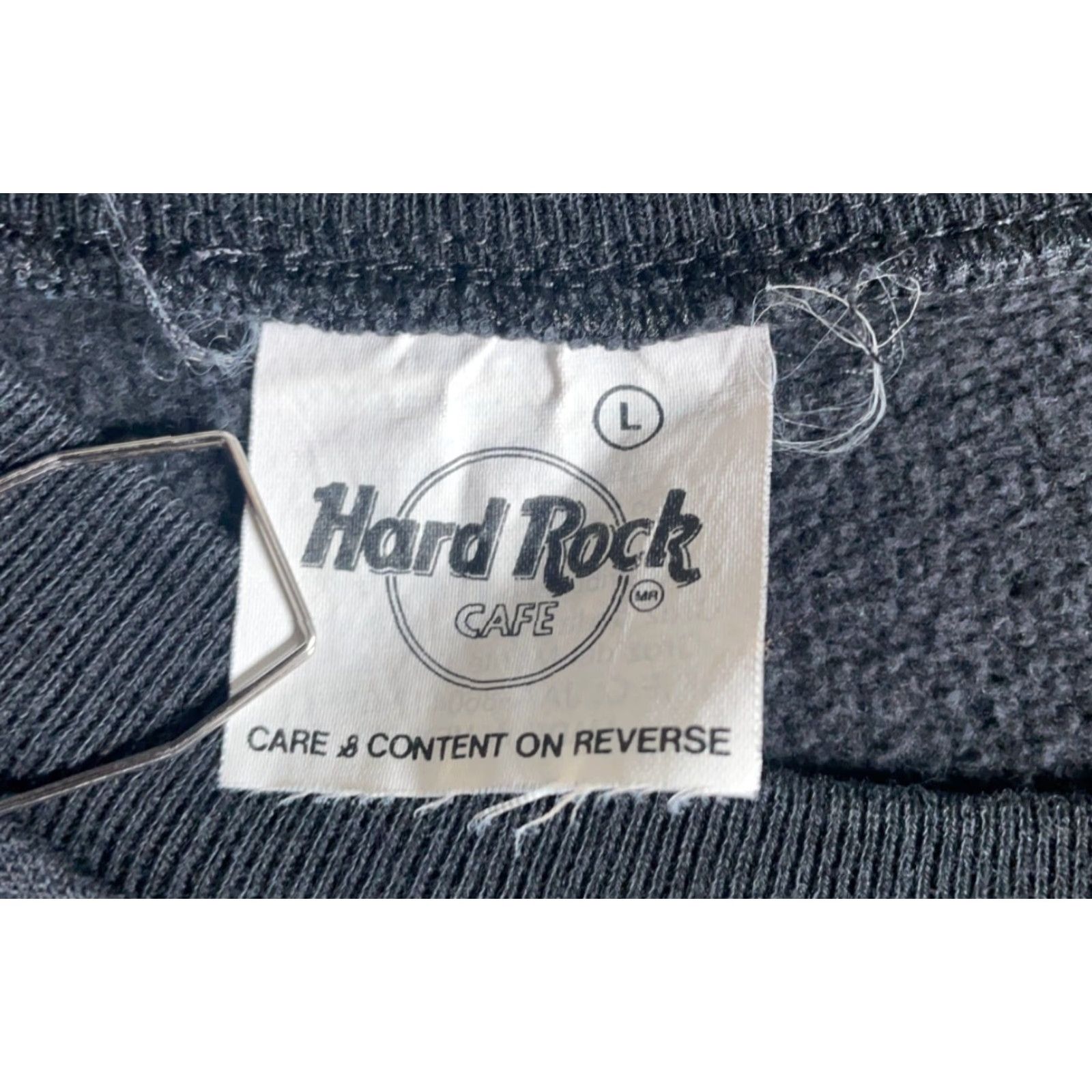 Hard Rock Cafe VINTAGE Hard Rock Cafe Acapulco Sweatshirt Graphic Print 90s Mens Large Black Pullover Crew Neck Fleece Size US L / EU 52-54 / 3 - 3 Thumbnail