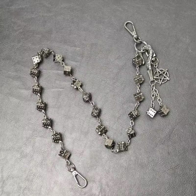 Japanese Brand Dice Motor Rock Wallet Chain Size ONE SIZE - 8 Thumbnail