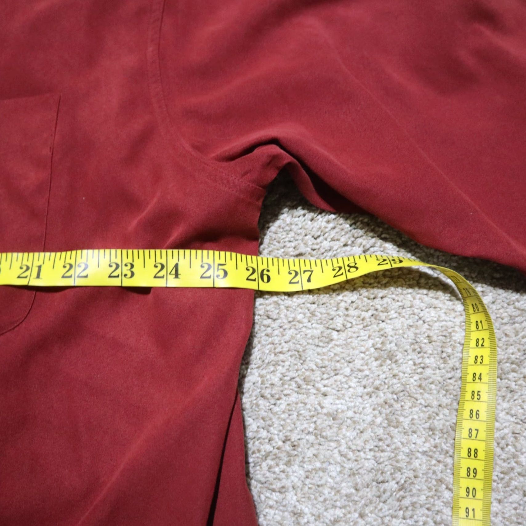 Vintage Forsyth Shirt Mens XL Red Solid Long Sleeve Button-Up Casual Shirt Size US XL / EU 56 / 4 - 4 Thumbnail
