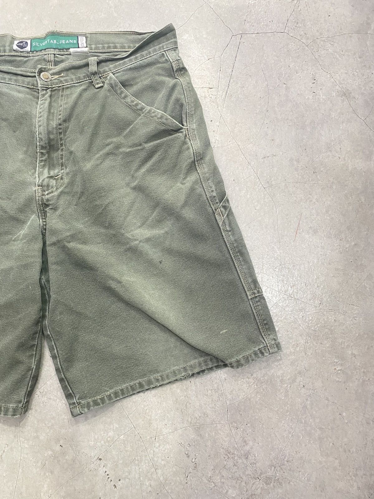 Levi's Vintage Clothing LEVI'S SILVERTAB DUNGAREE SHORTS Size US 33 - 3 Thumbnail