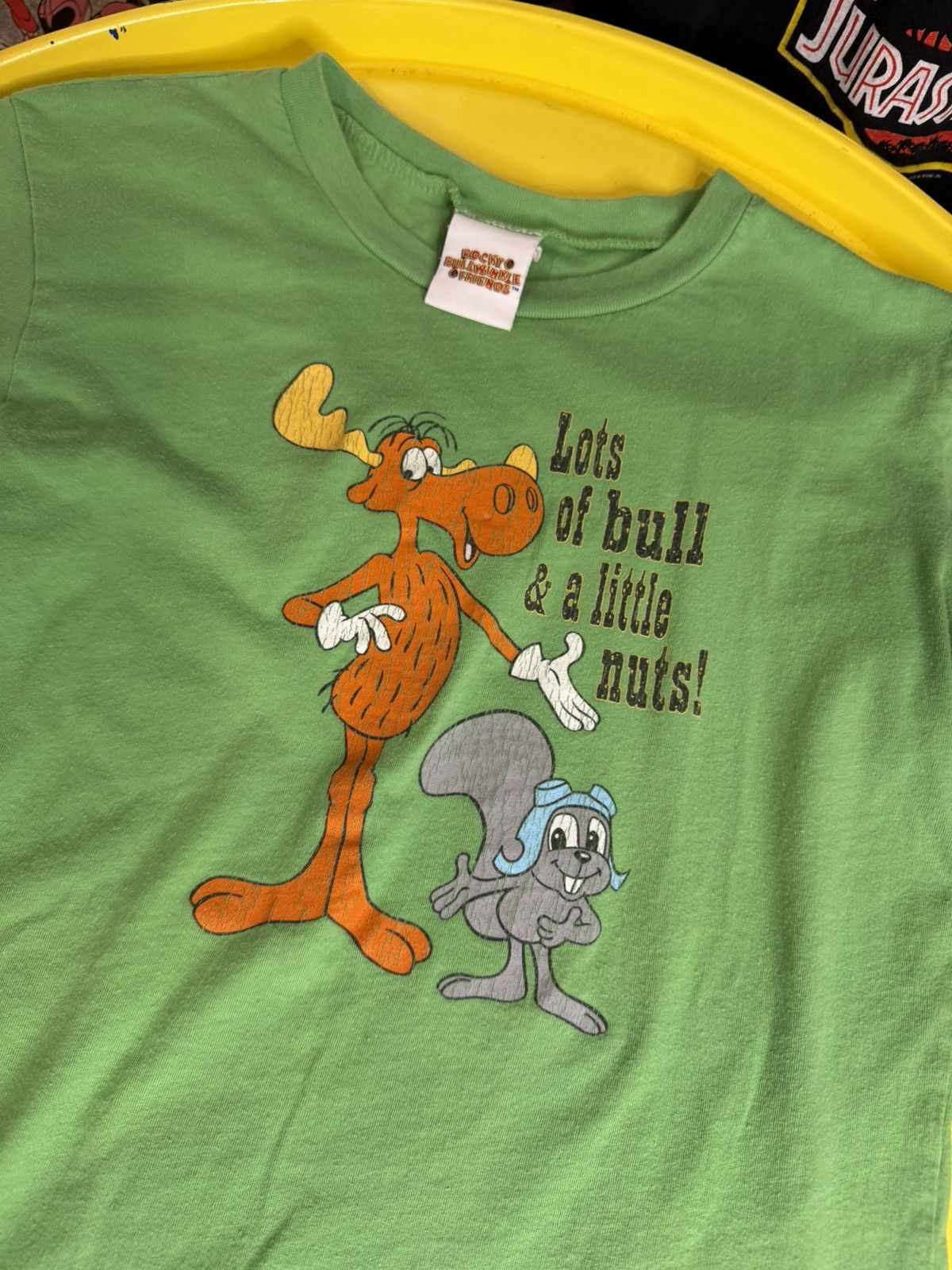 Vintage 1980s rocky and Bullwinkle vintage women’s T-shirt Size S / US 4 / IT 40 - 2 Thumbnail