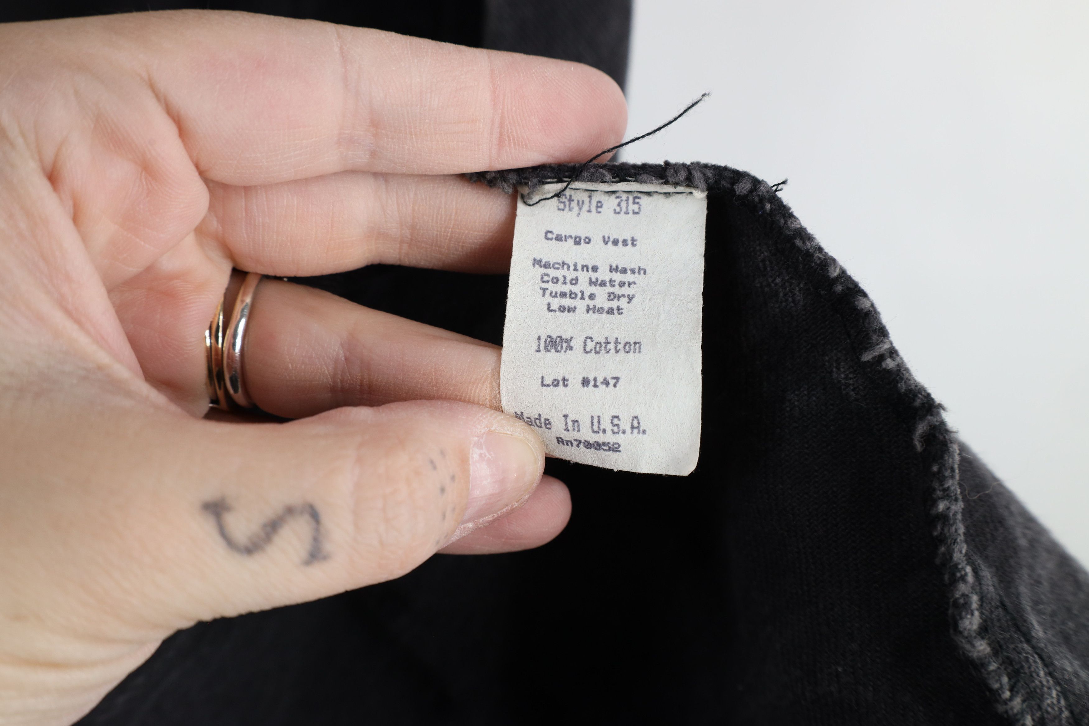 Vintage Vintage 90s Streetwear Denim Jean Vest Jacket Black USA Size ONE SIZE - 10 Thumbnail