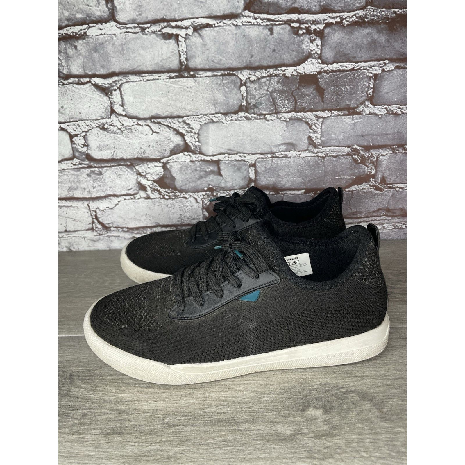 Vessi Vessi Weekend Sneaker Concrete Asphalt Black Fabric Shoes Me Size US 12 / EU 45 - 18 Thumbnail
