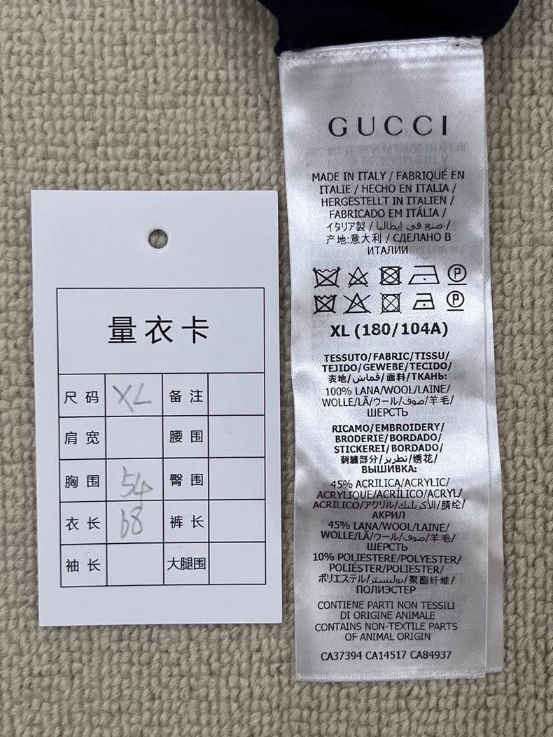 Gucci Gucci GG embroidered V-neck single-breasted long-sleeved k Size US XL / EU 56 / 4 - 5 Thumbnail