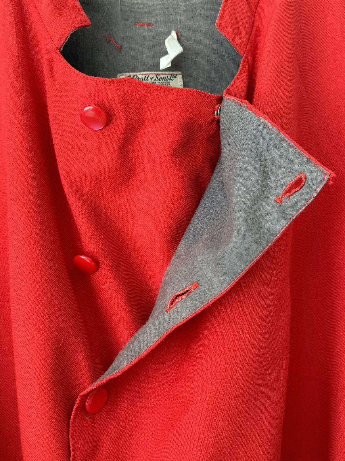 Vintage Antique 1940s British Clerical Bespoke Cassock Cloak Coat Size US XL / EU 56 / 4 - 4 Thumbnail