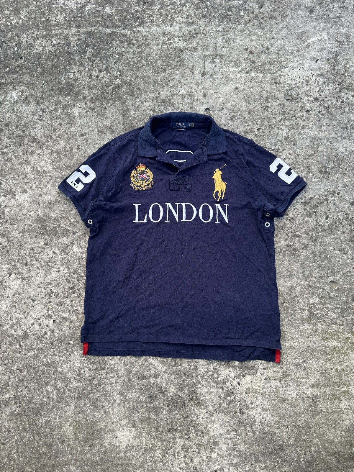 Polo Ralph Lauren Y2K Polo Ralph Lauren Rare Polo Big Logo London 2 XL Casual Size US XL / EU 56 / 4 - 1 Thumbnail