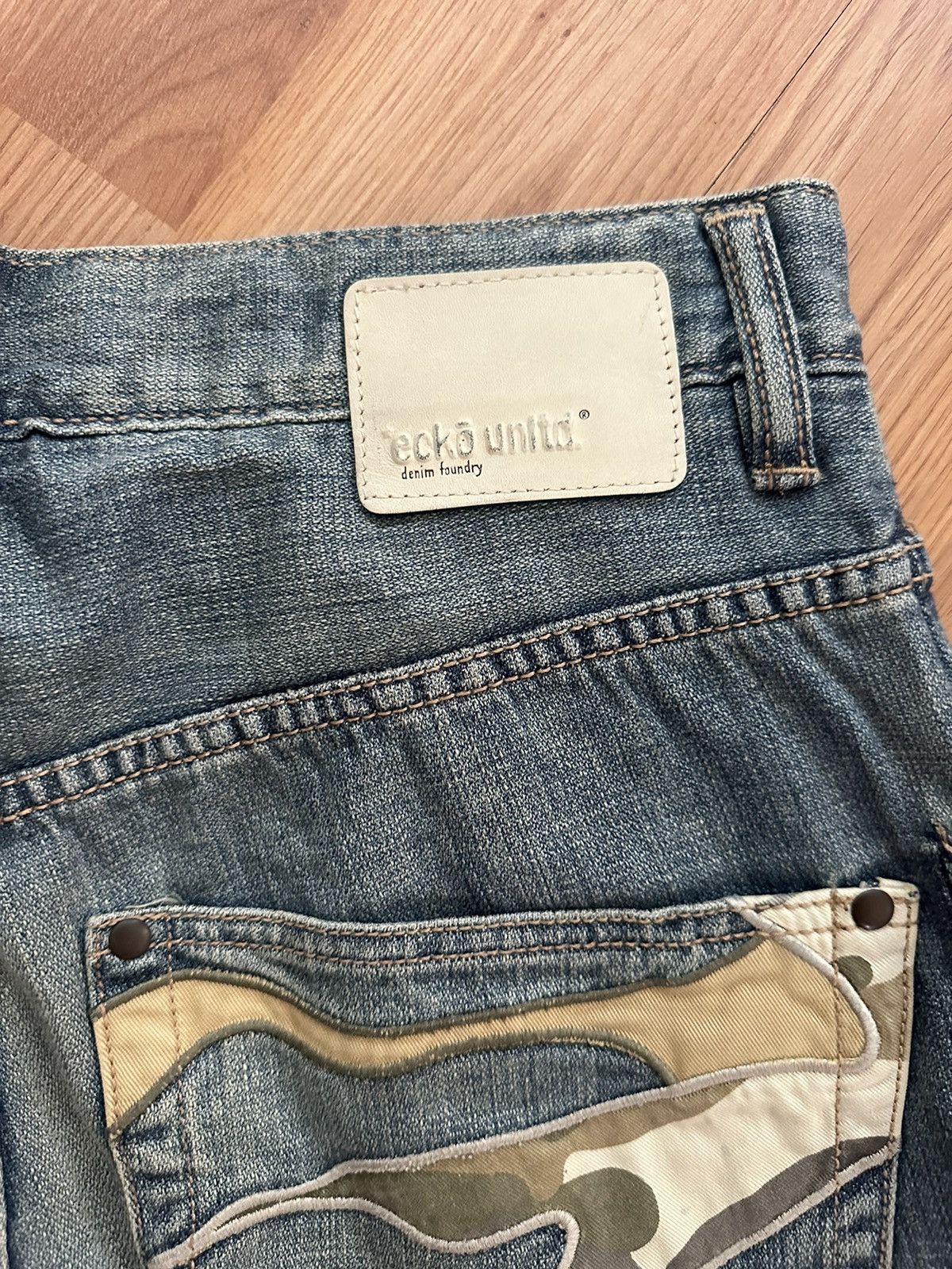 Ecko Unltd. × Vintage Crazy Vintage Y2K Ecko UNLTD Baggy Jeans Embroidered Skater Size US 32 / EU 48 - 8 Thumbnail