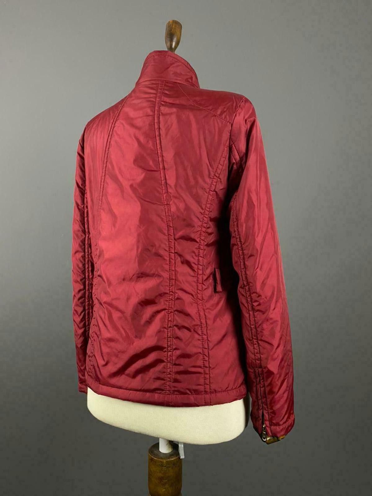Designer Weekend Max Mara Red Zip Up Nylon Jacket Size GB 8 USA 6 Size M / US 6-8 / IT 42-44 - 6 Thumbnail
