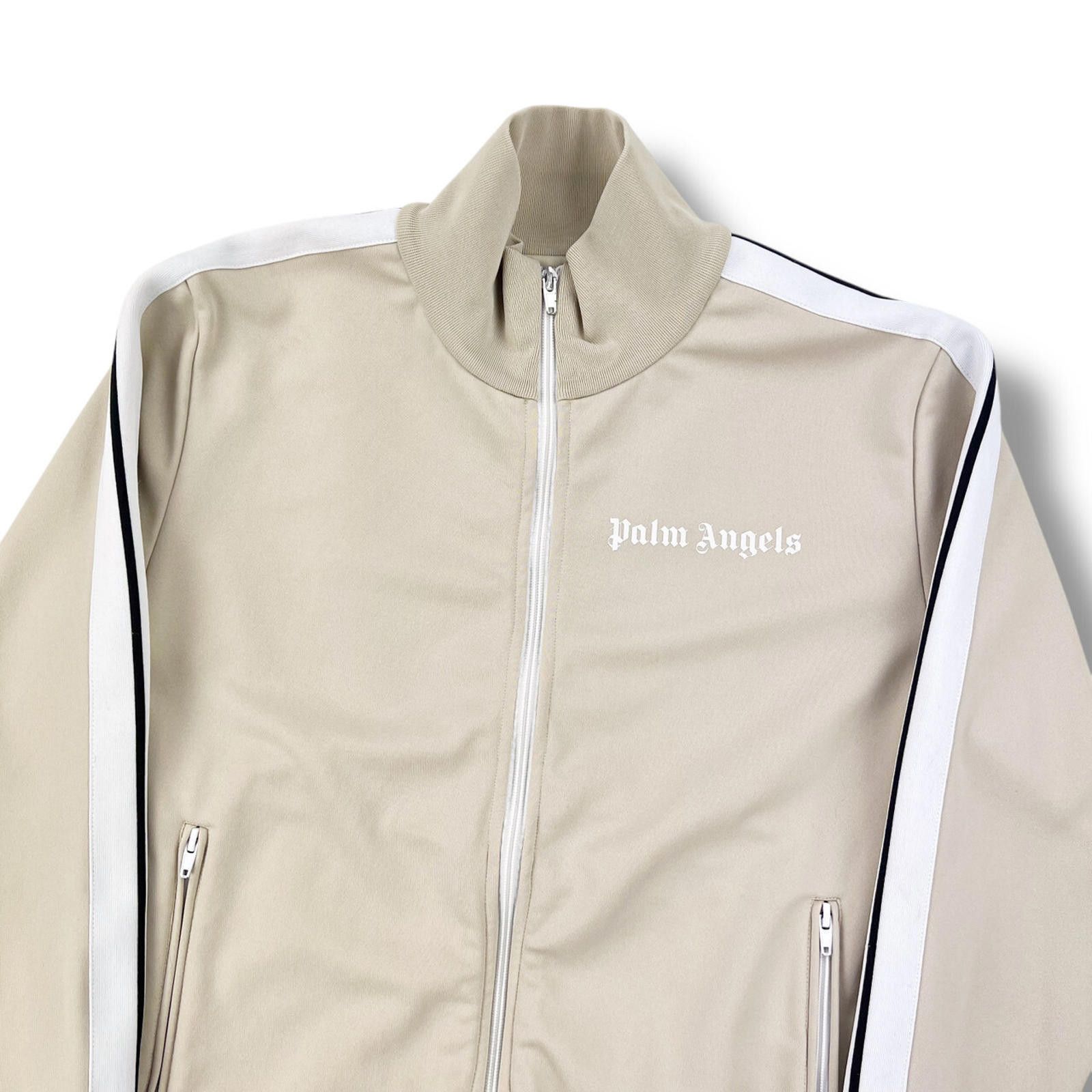 Palm Angels Palm Angels Cream Track Jacket Size US L / EU 52-54 / 3 - 1 Thumbnail
