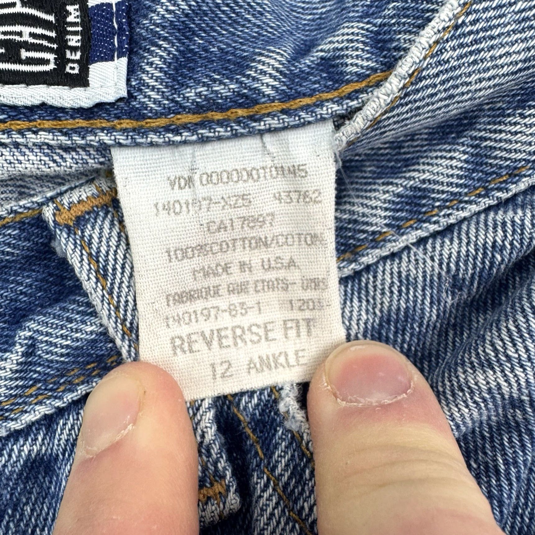 Gap VINTAGE Gap Reverse Fit Jeans Women's 12 Ankle Blue 90s Y2K High Waist Mom Denim Pants Size 34" / US 12 / IT 48 - 6 Thumbnail